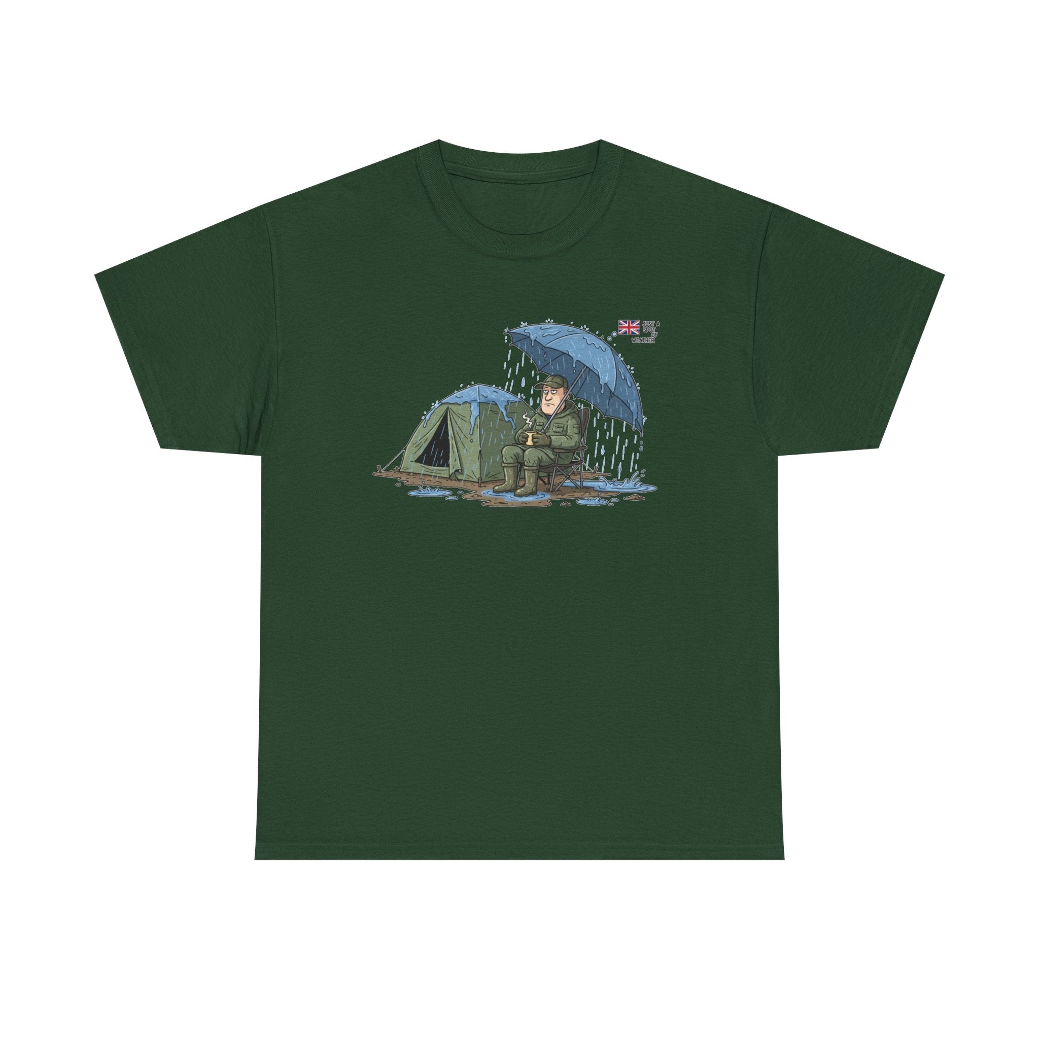 Retro Mountain Camper Graphic T-Shirt — Vintage Van Life Adventure Tee