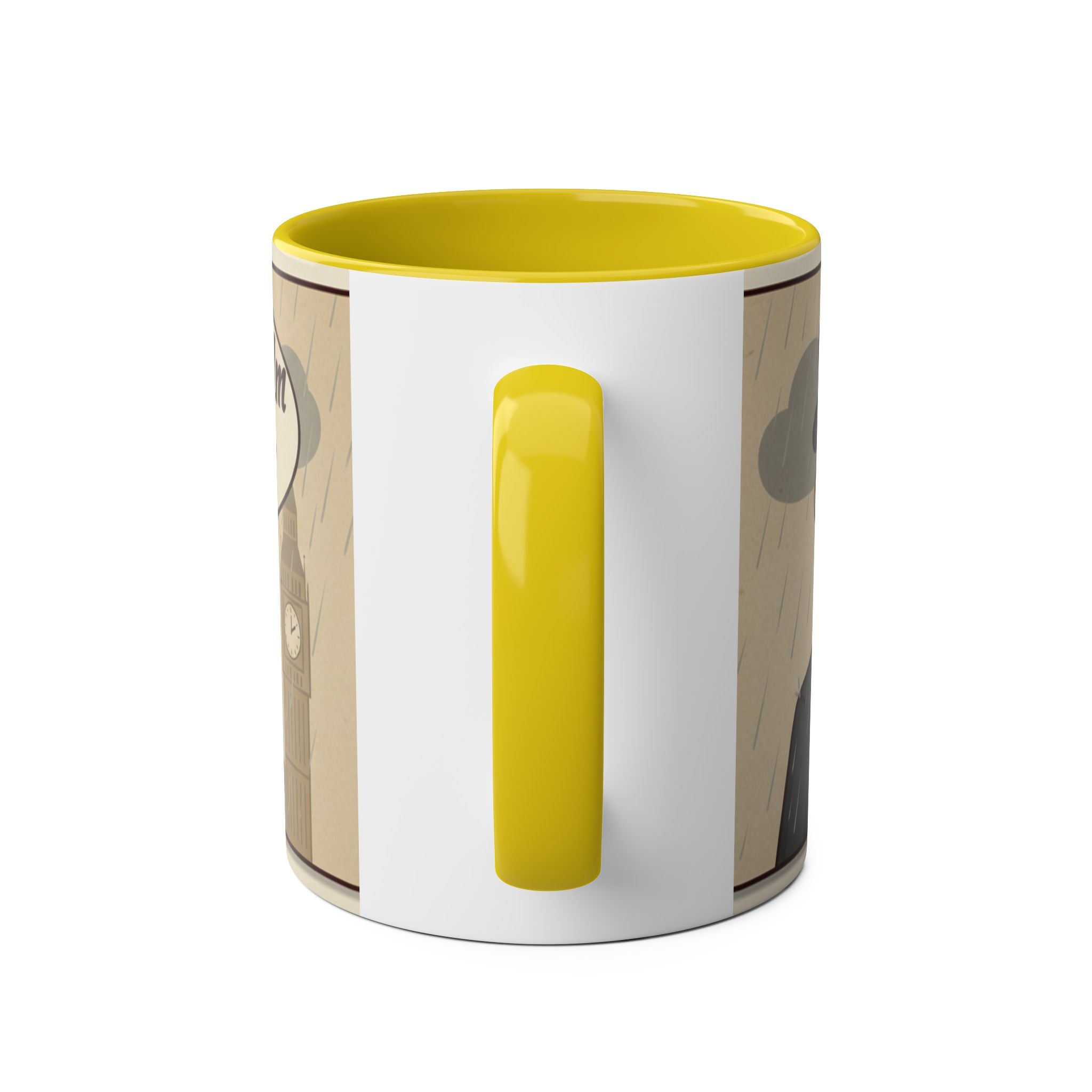 Two-Tone Coffee Mugs, 11oz