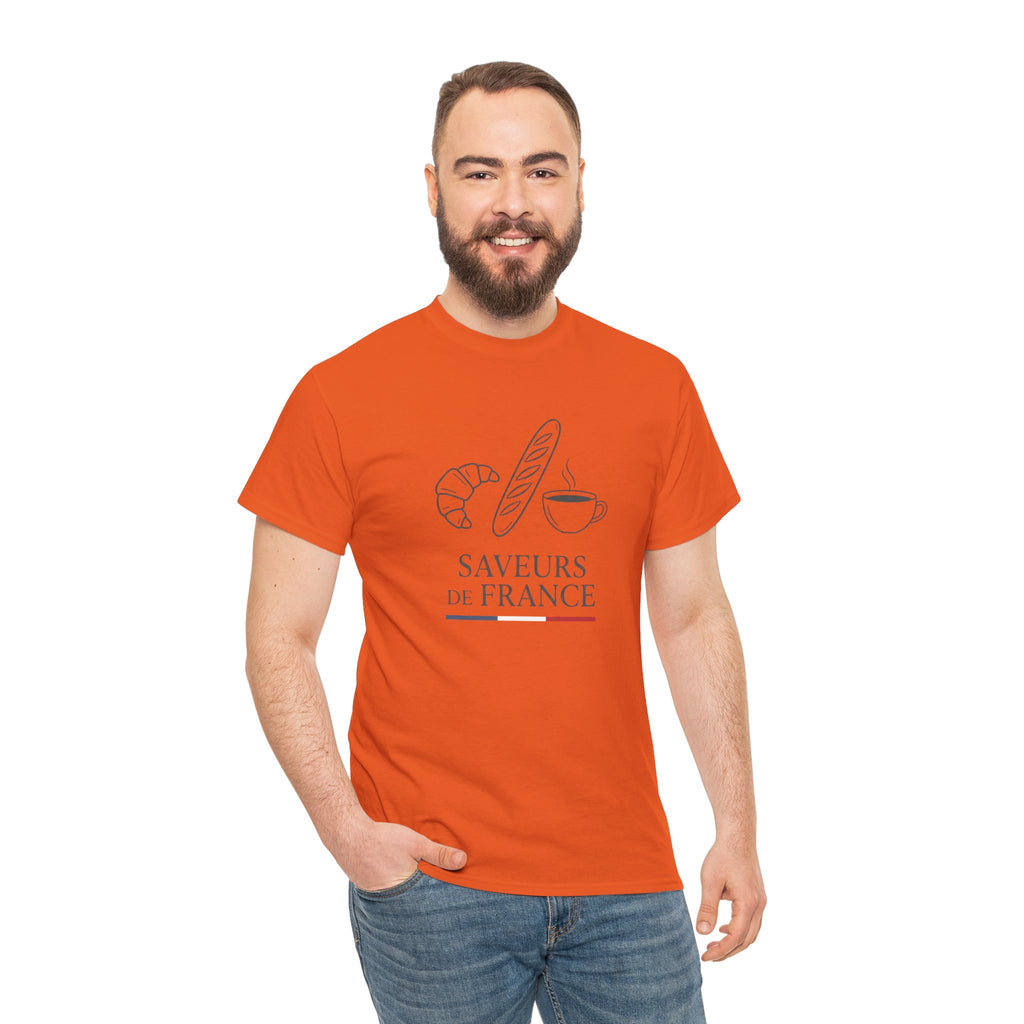 Saveurs de France T-Shirt — French Bakery Croissant & Baguette Tee