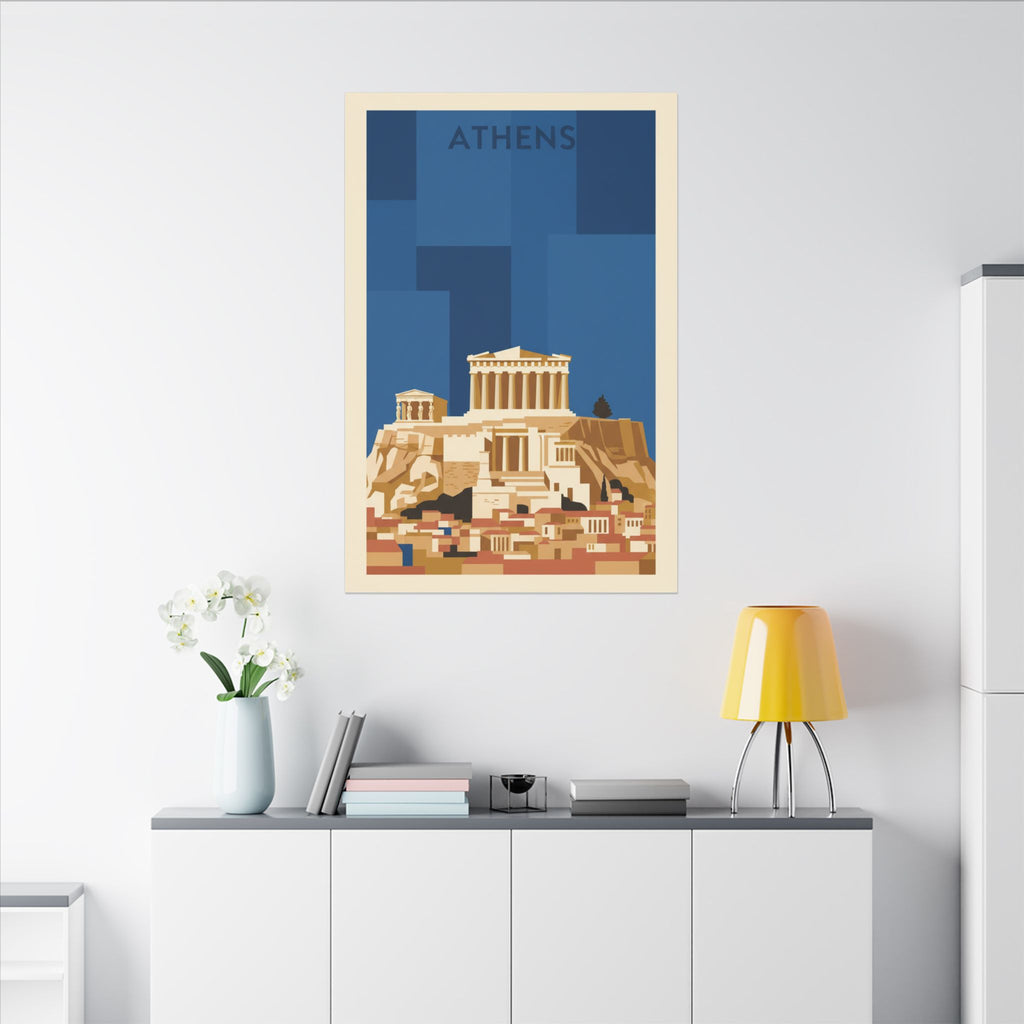Acropolis Parthenon Matte Canvas Wall Art