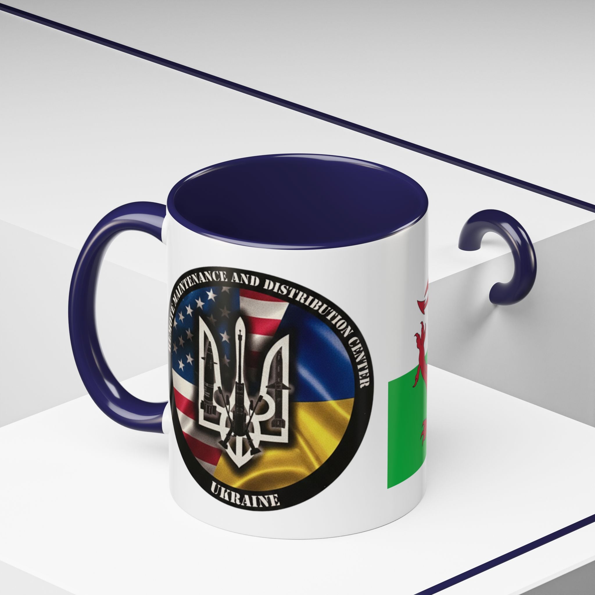 Wales Flag Accent Coffee Mug (11/15oz) – Red Welsh Dragon Tea & Coffee Cup