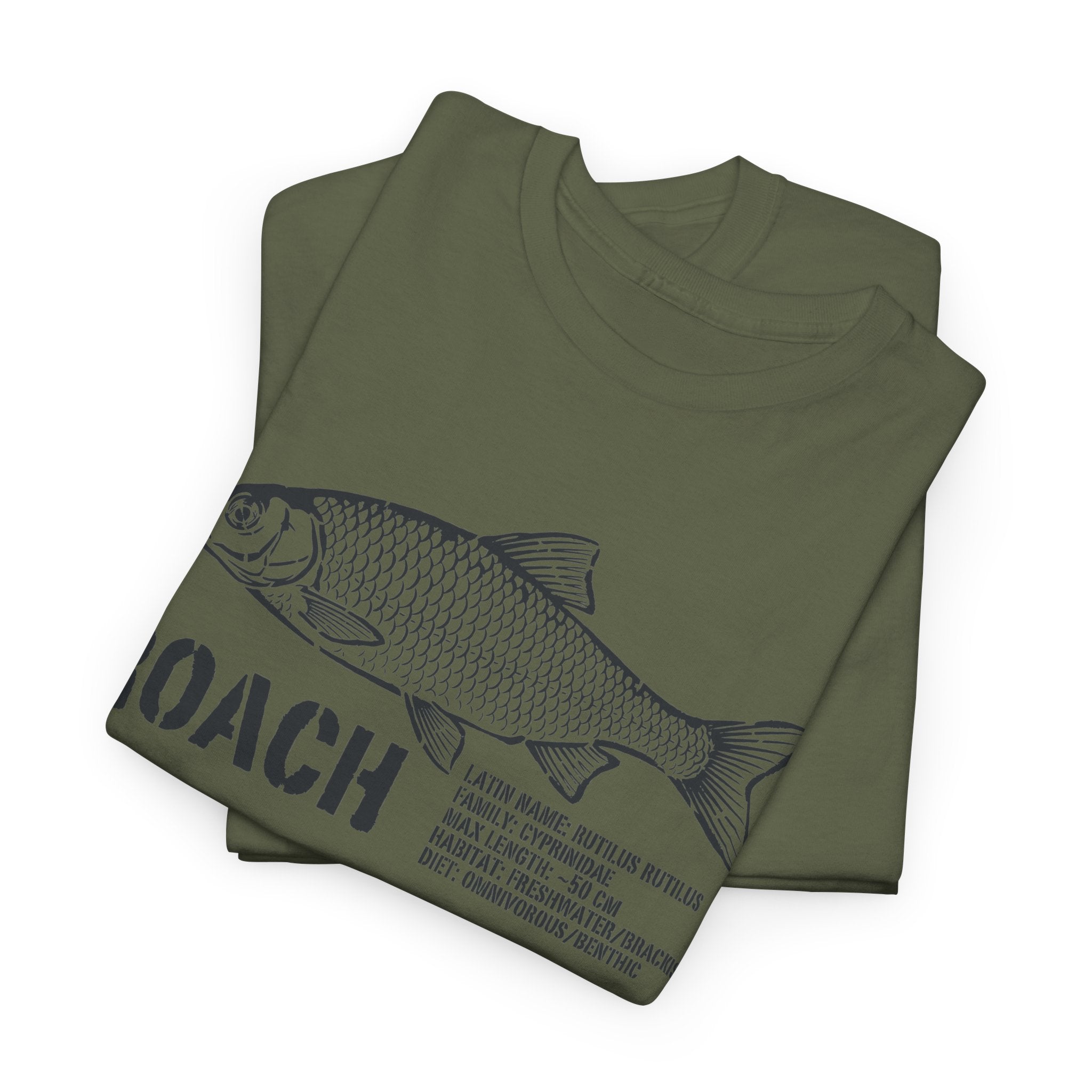 Roach Fish Sketch Tee — Vintage Angler Graphic T-Shirt