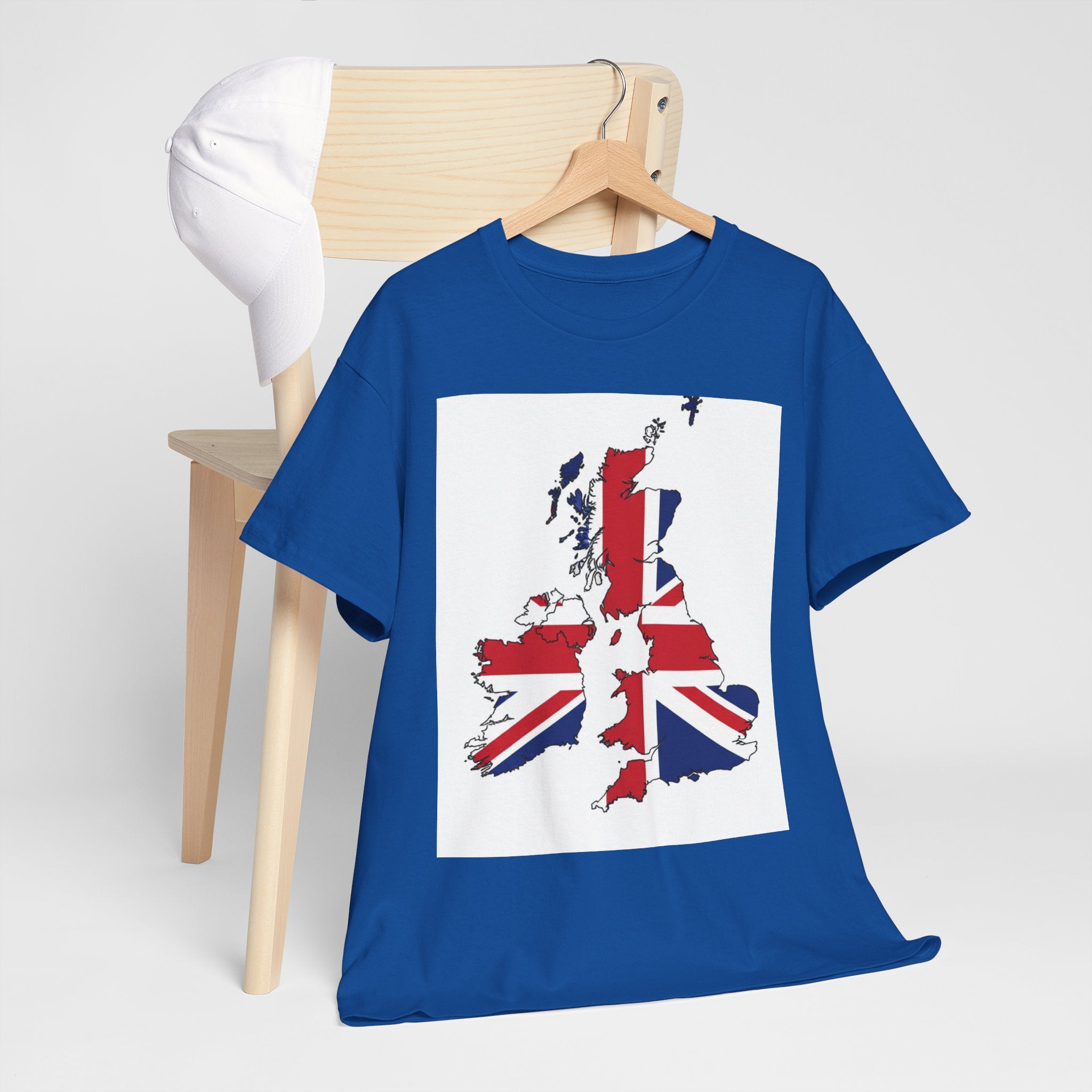 UK Map Flag T-Shirt — British Union Jack Graphic Tee