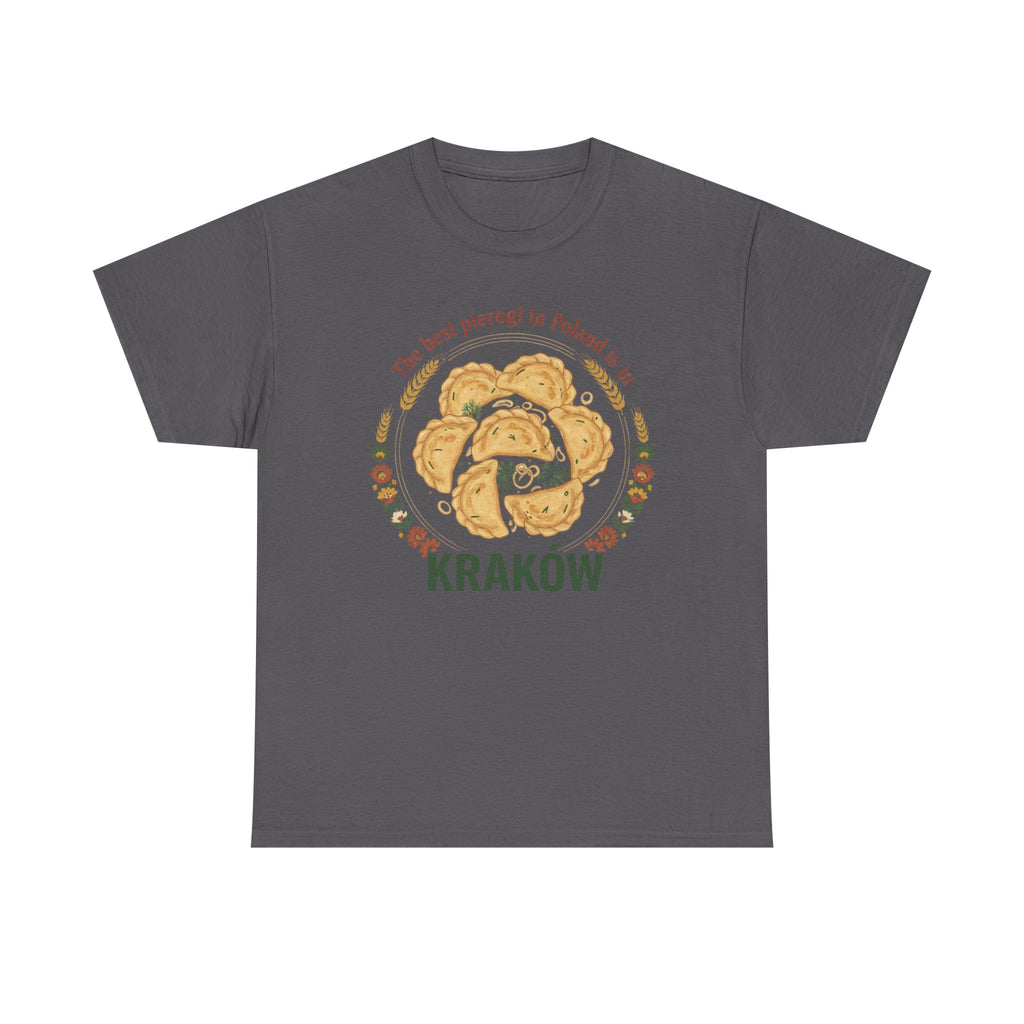 Kraków Pierogi Graphic Tee — "The best pierogi in Poland is in KRAKÓW" T-Shirt