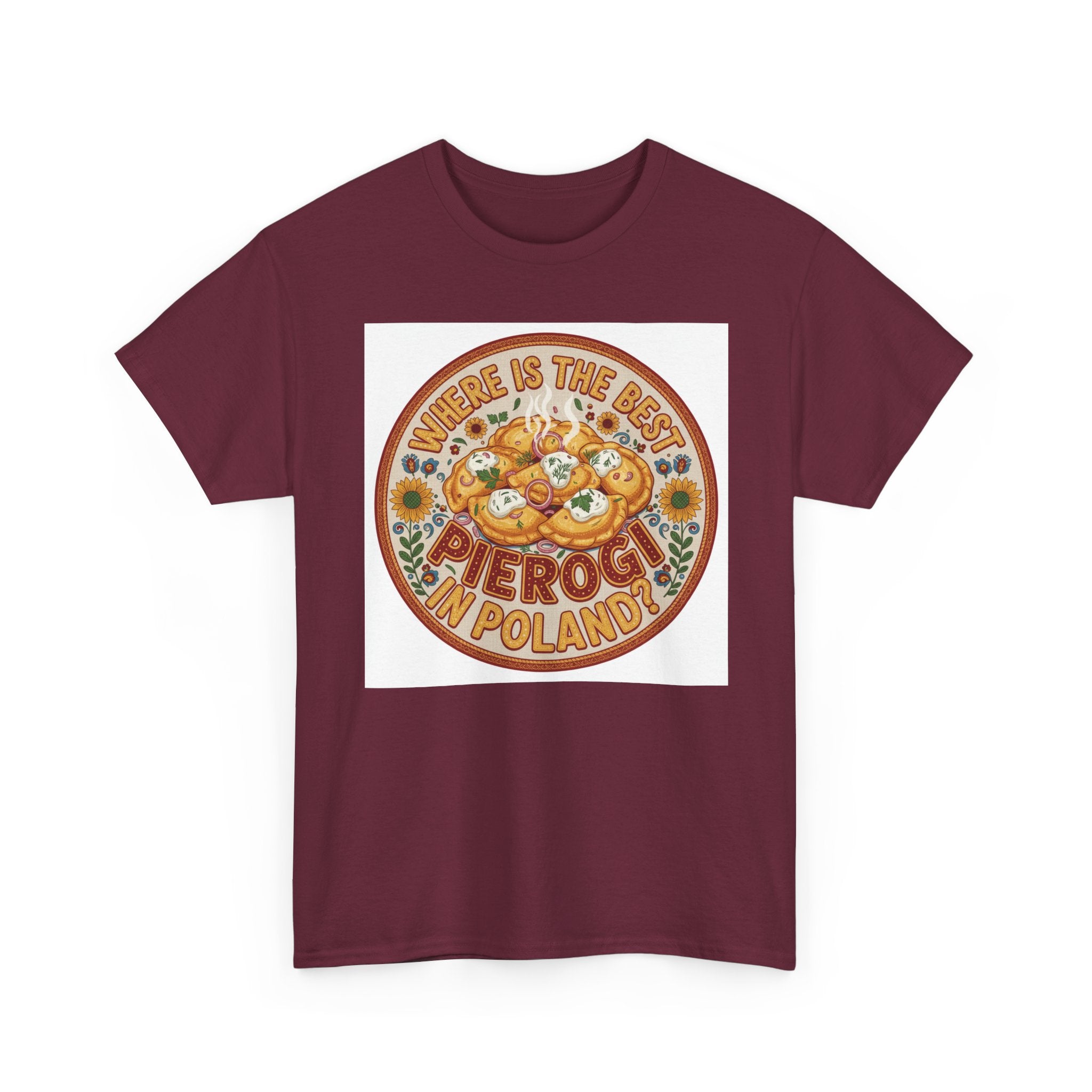 Pierogi Shirt - "Pierogi Are the Best in Poland" Retro Food Tee