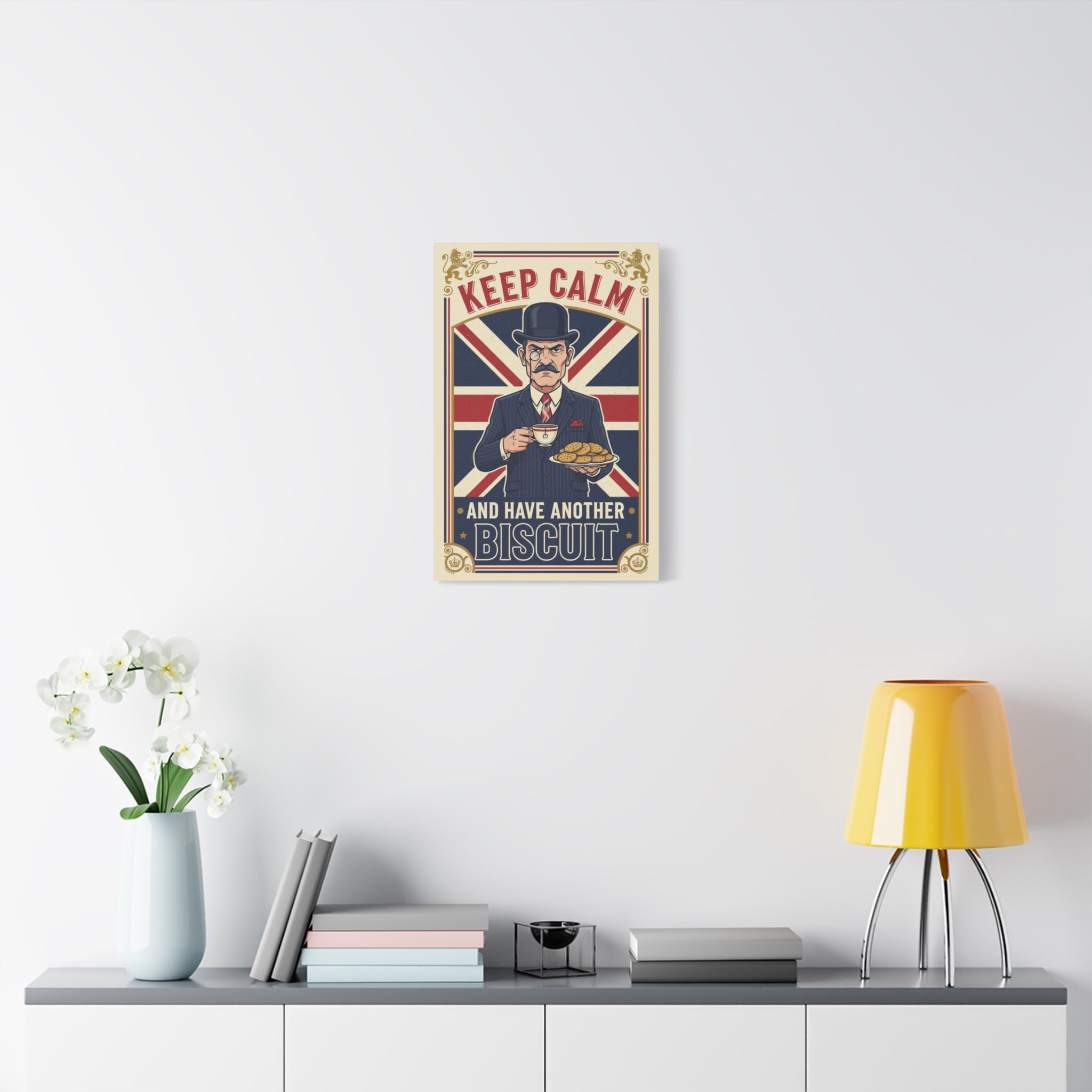 Keep Calm and Have Another Biscuit Canvas Wall Art