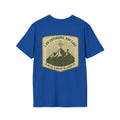 Adventure T-Shirt — "I Am Exploring, Not Lost" Mountain Patch Crew