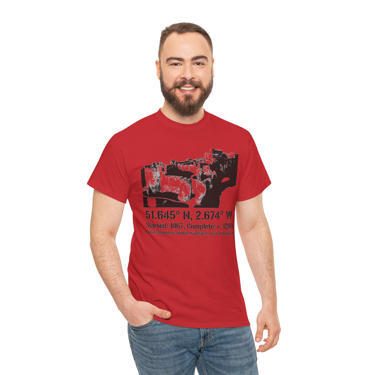 Chepstow Castle T-Shirt — Welsh Medieval Fortress Tee — product image 10
