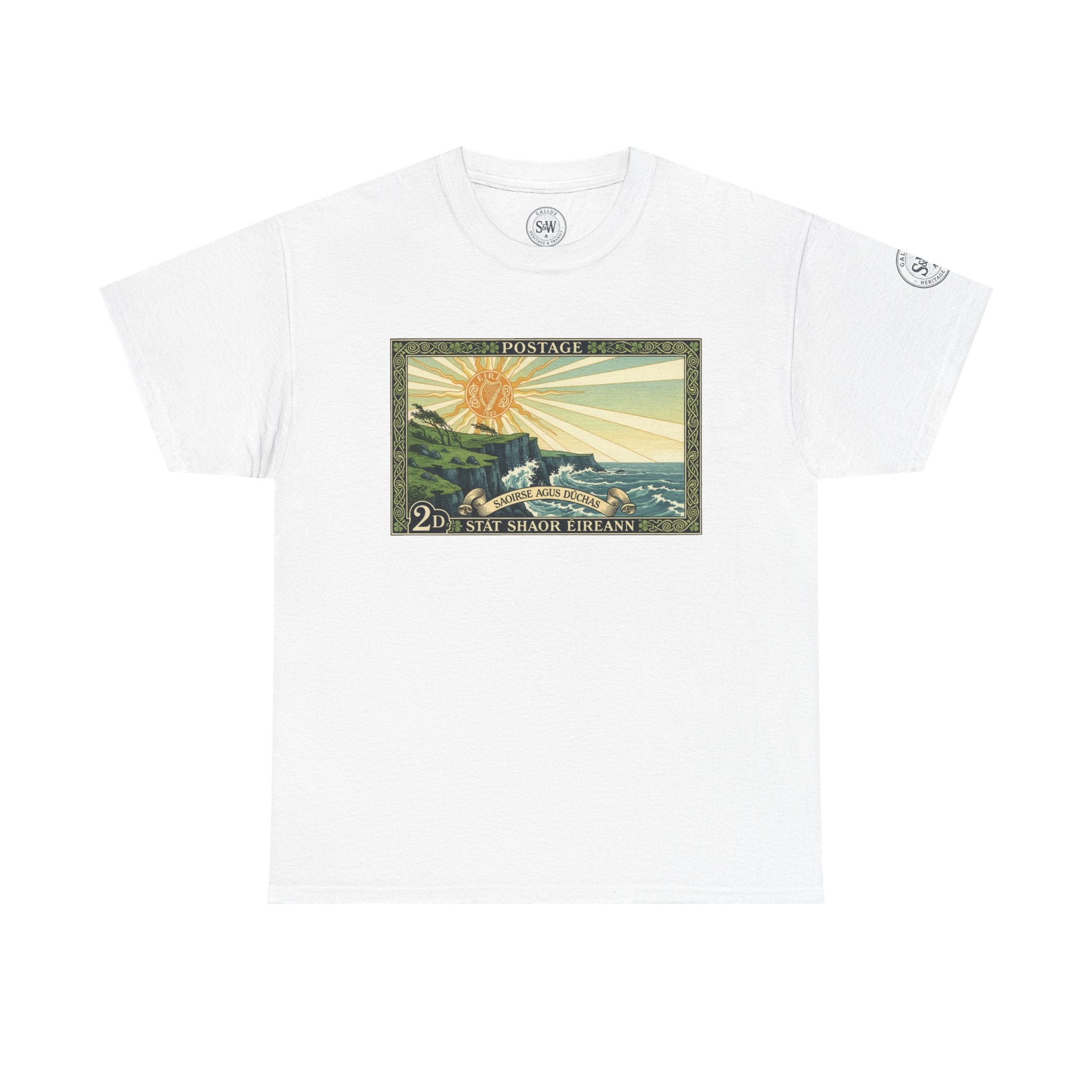 Vintage Irish Postage Stamp T‑Shirt