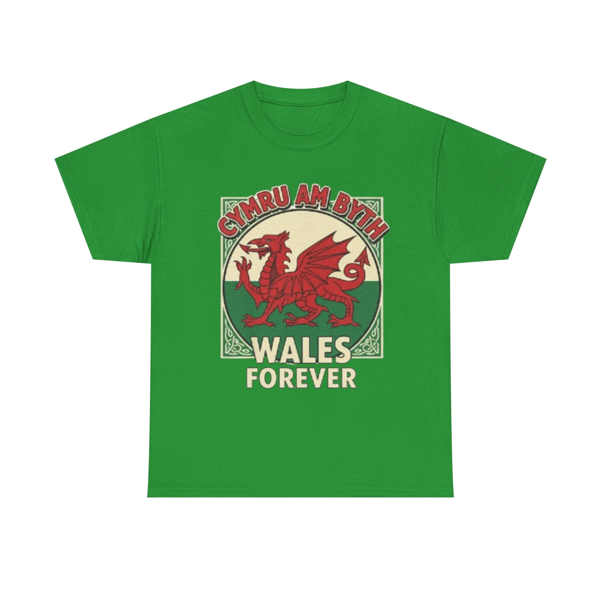 Wales Forever T-Shirt — Cymru Am Byth Retro Welsh Dragon Tee