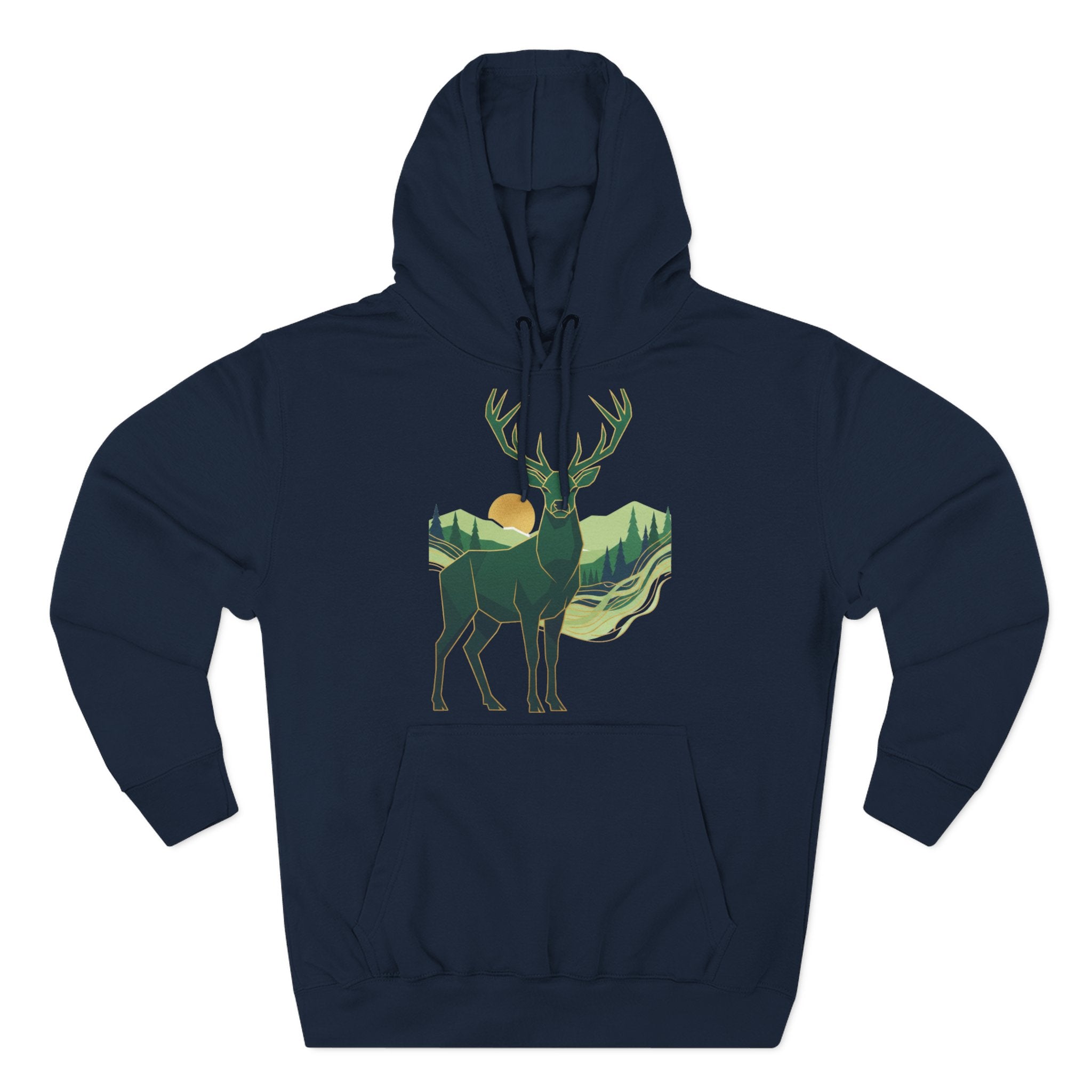 Highland Stag Heritage Hoodie — British Countryside Graphic