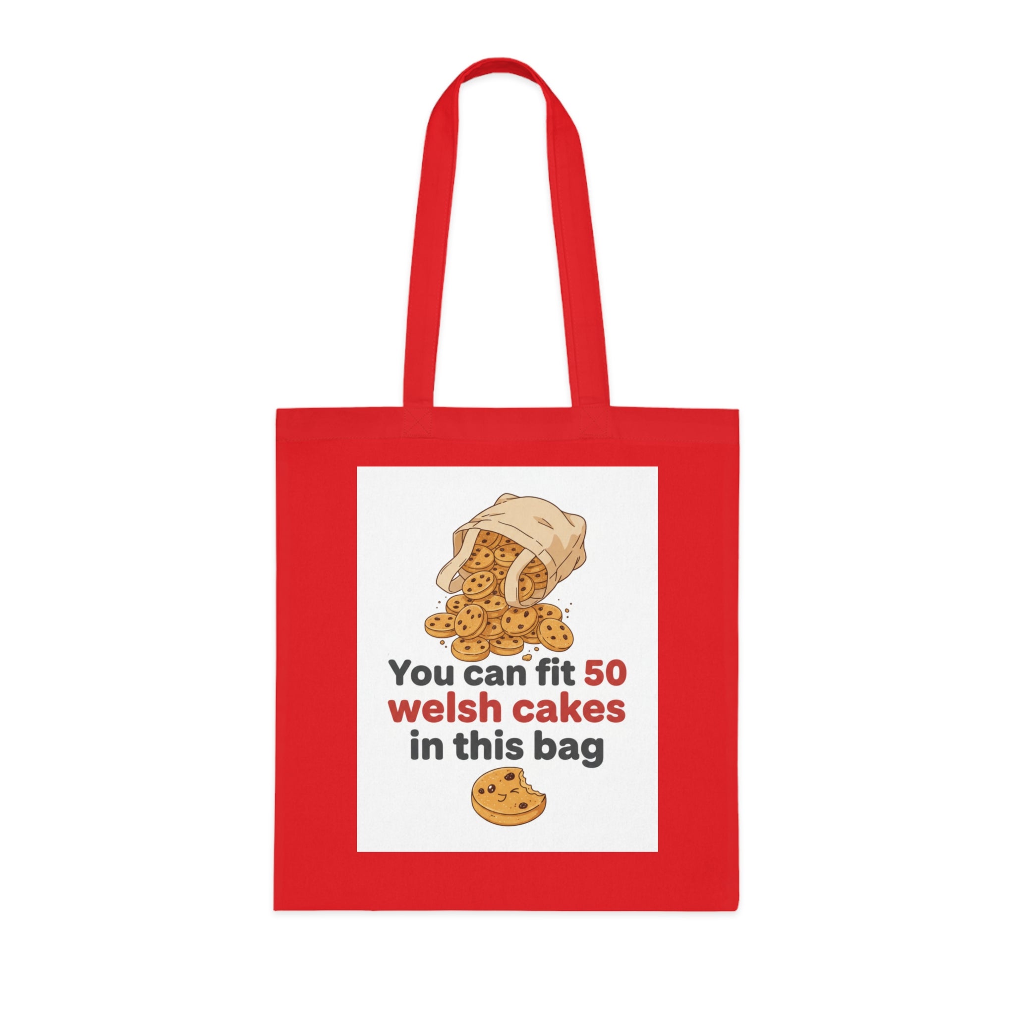 Welsh Cakes Tote Bag – "You Can Fit 50 Welsh Cakes in This Bag" Cotton Grocery Tote