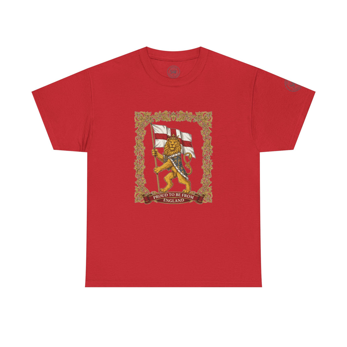 England Lion Flag T-Shirt — Heraldic Lion & St George Graphic Tee — product image 12