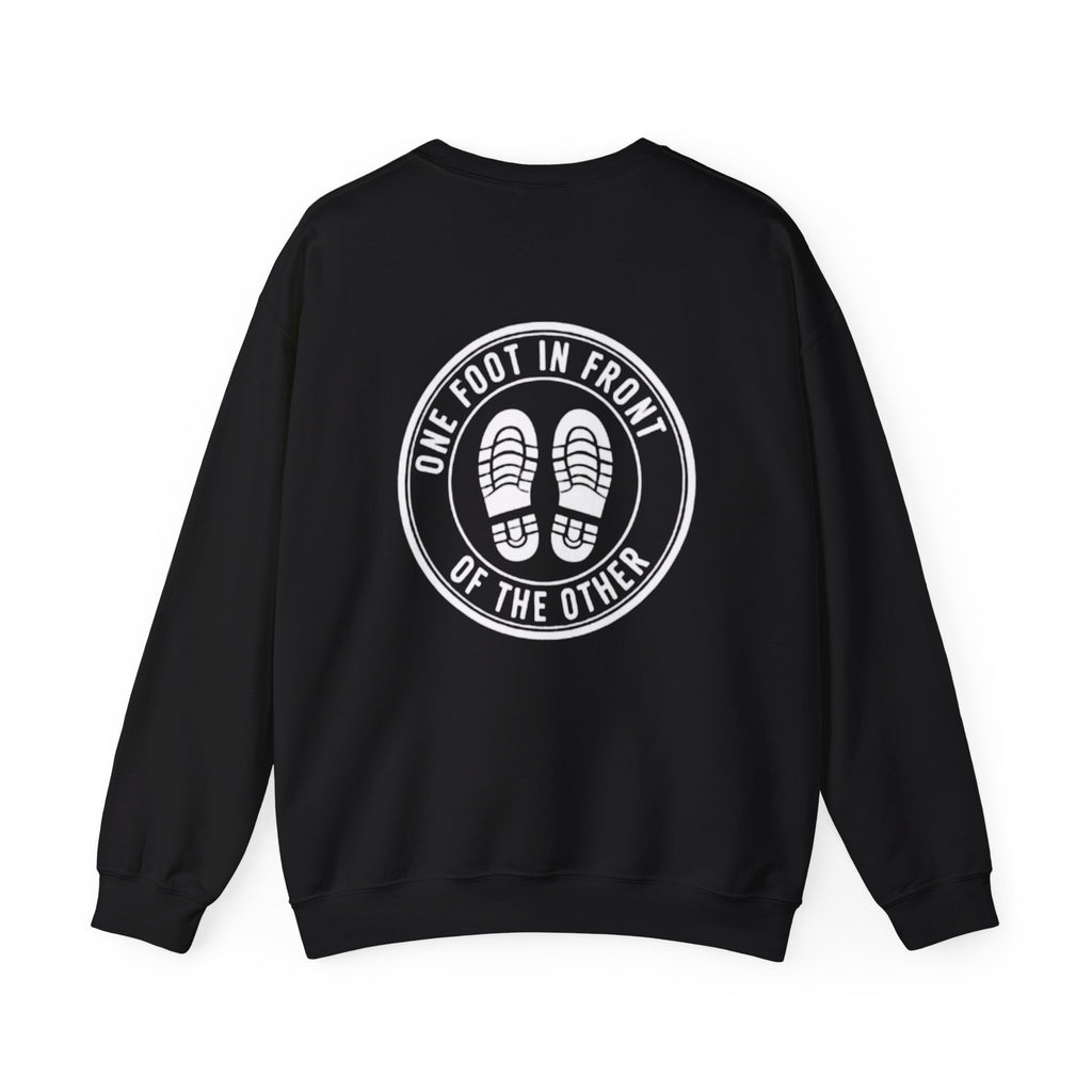 Adventure Crewneck Sweatshirt — Minimal Script Travel Vibe