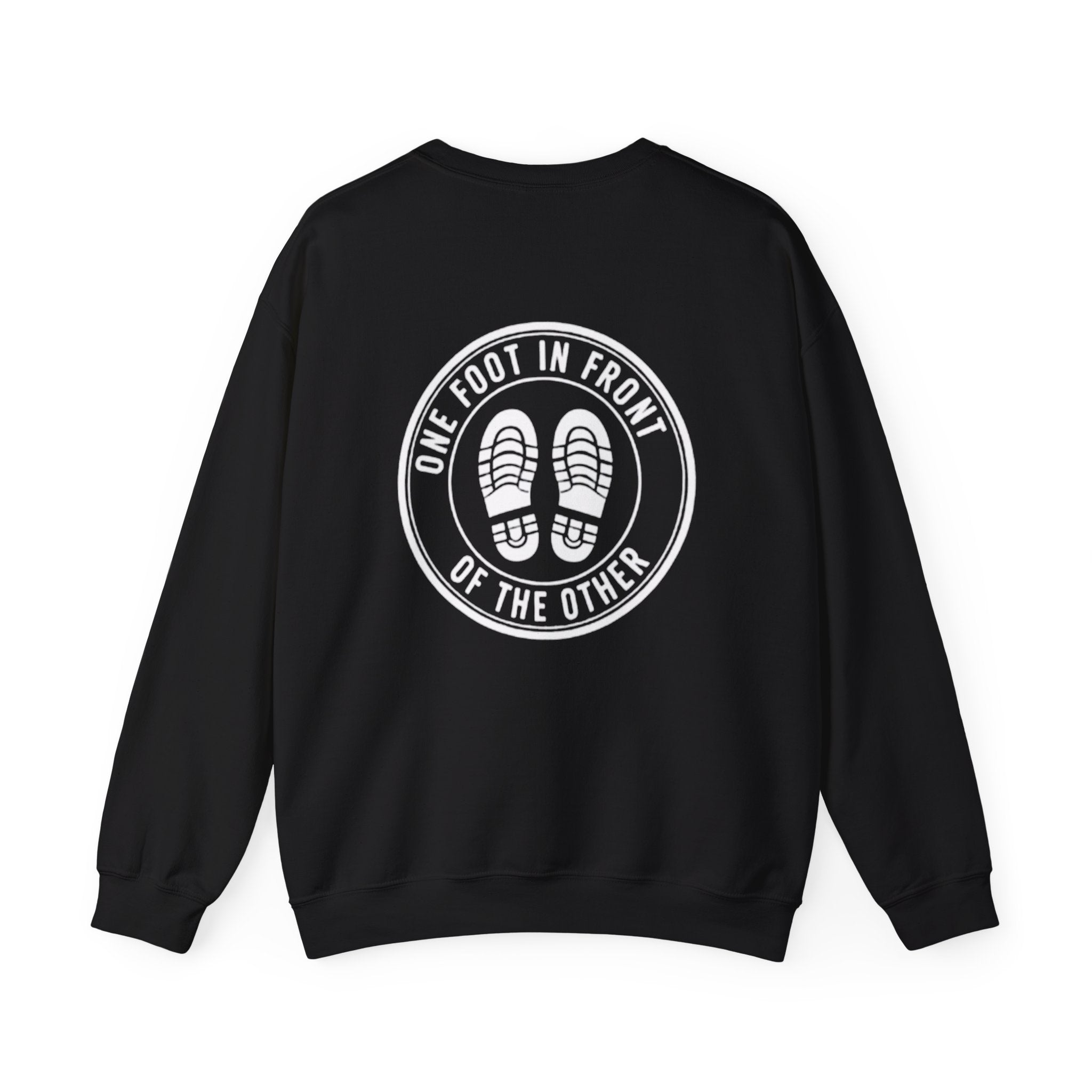 Adventure Crewneck Sweatshirt — Minimal Script Travel Vibe