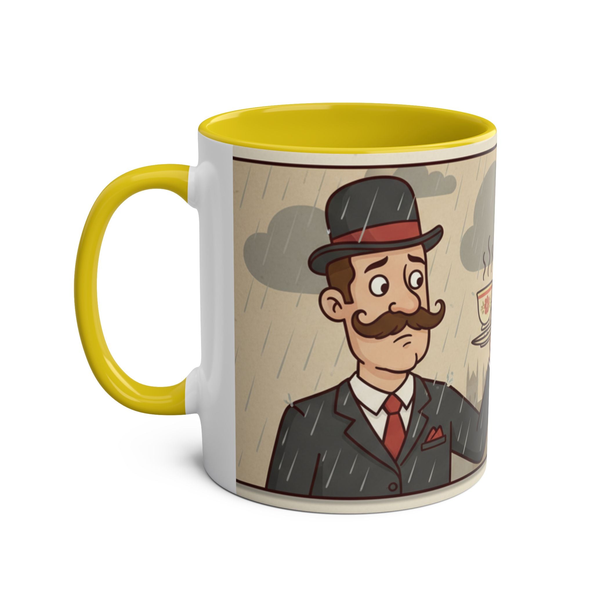 Two-Tone Coffee Mugs, 11oz