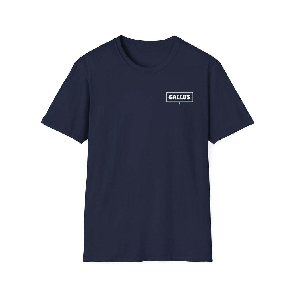 Gallus Mountain Badge T-Shirt — 'I Am Exploring, Not Lost' Adventure Tee