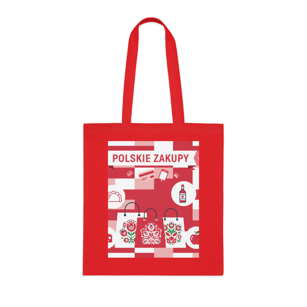 Polskie Zakupy Cotton Tote – Polish Grocery Market Shopping Bag