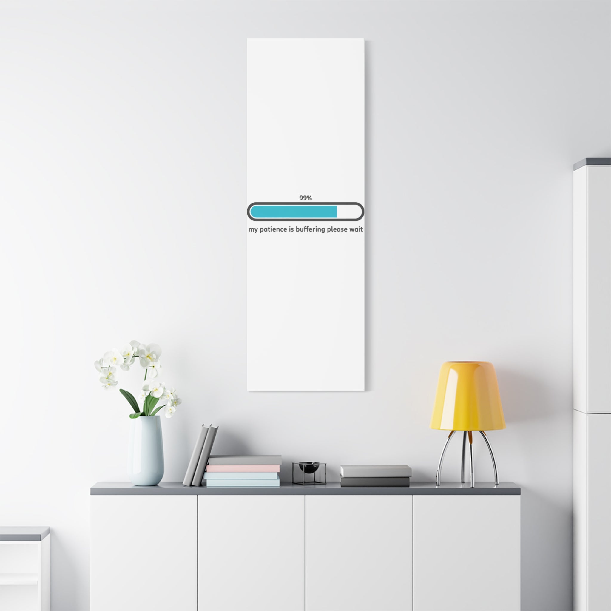 99% Patience Buffering Canvas, Sarcastic Gratitude, Tired Humor