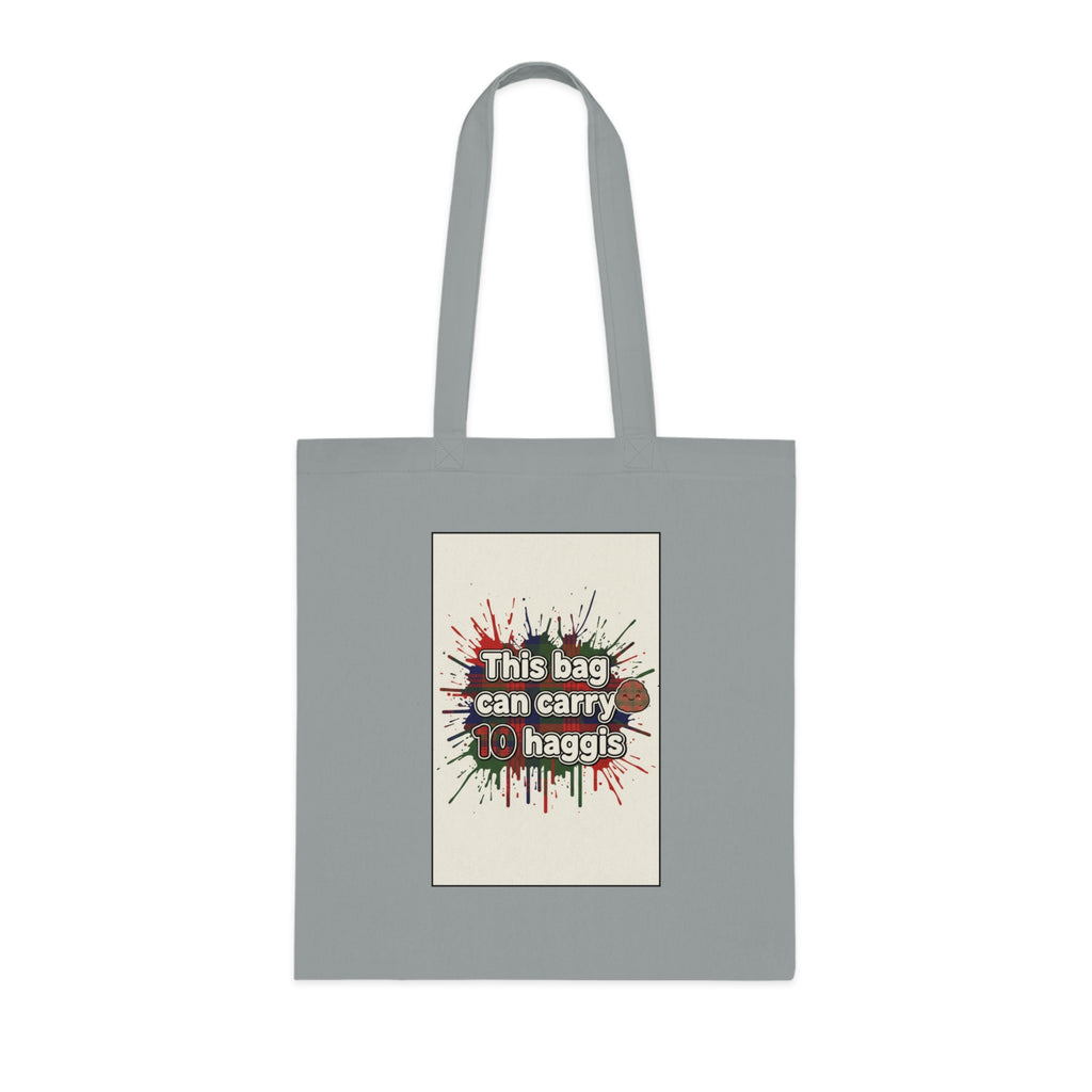 Cotton Tote — "This Bag Can Carry 10 Haggis" Funny Scottish Grocery Tote