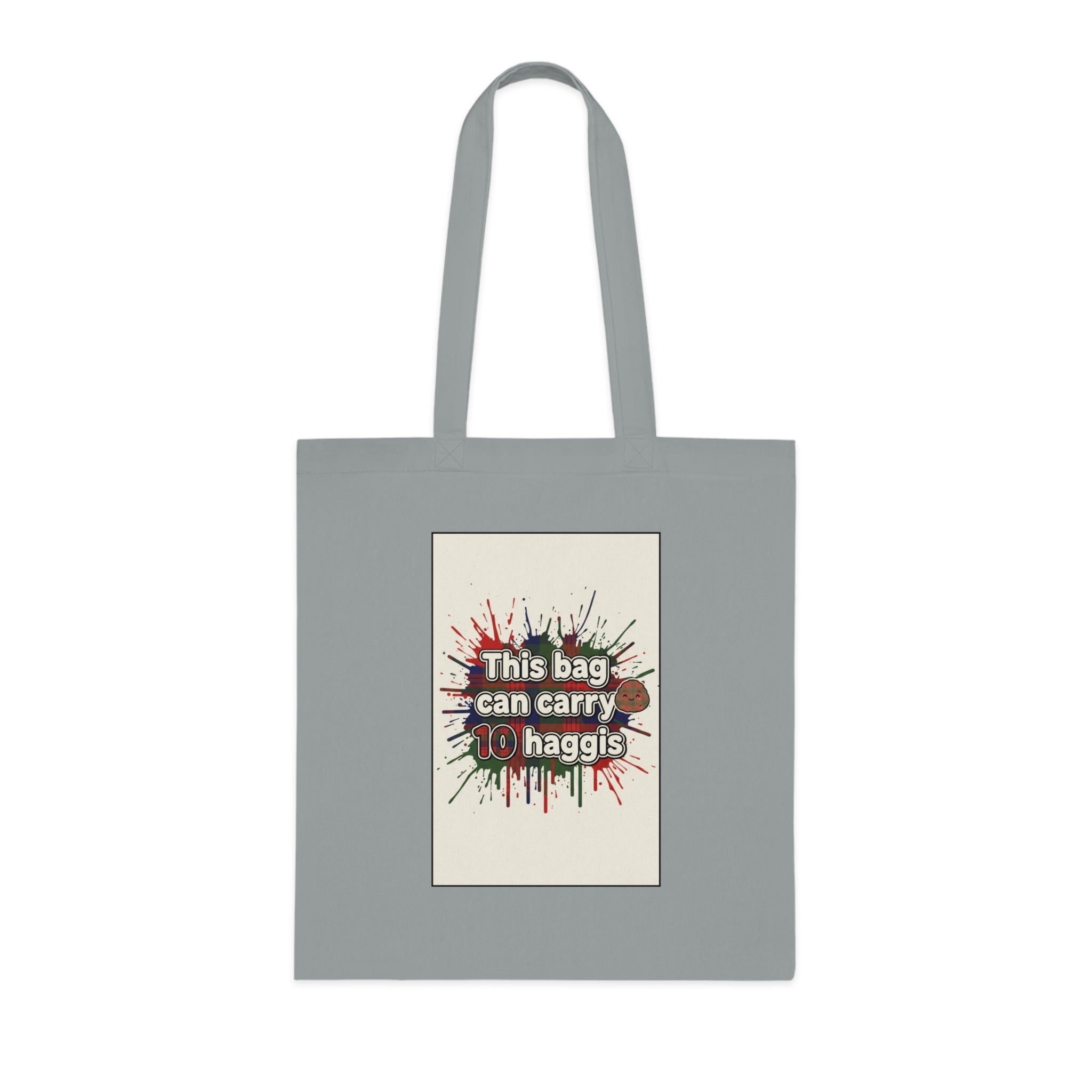 Cotton Tote — "This Bag Can Carry 10 Haggis" Funny Scottish Grocery Tote