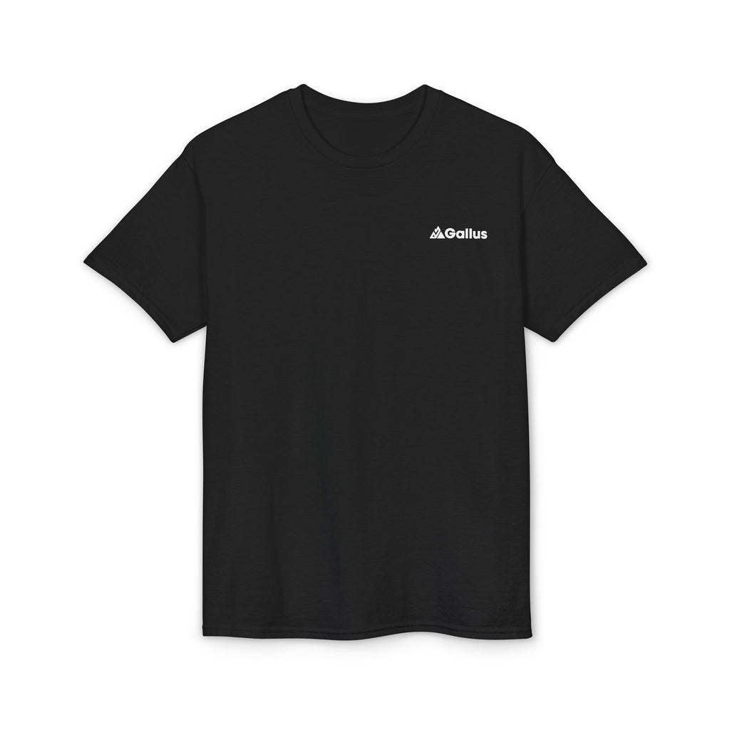 Minimalist 'Ad Astra' Small Chest Logo T-Shirt — Black Graphic Tee