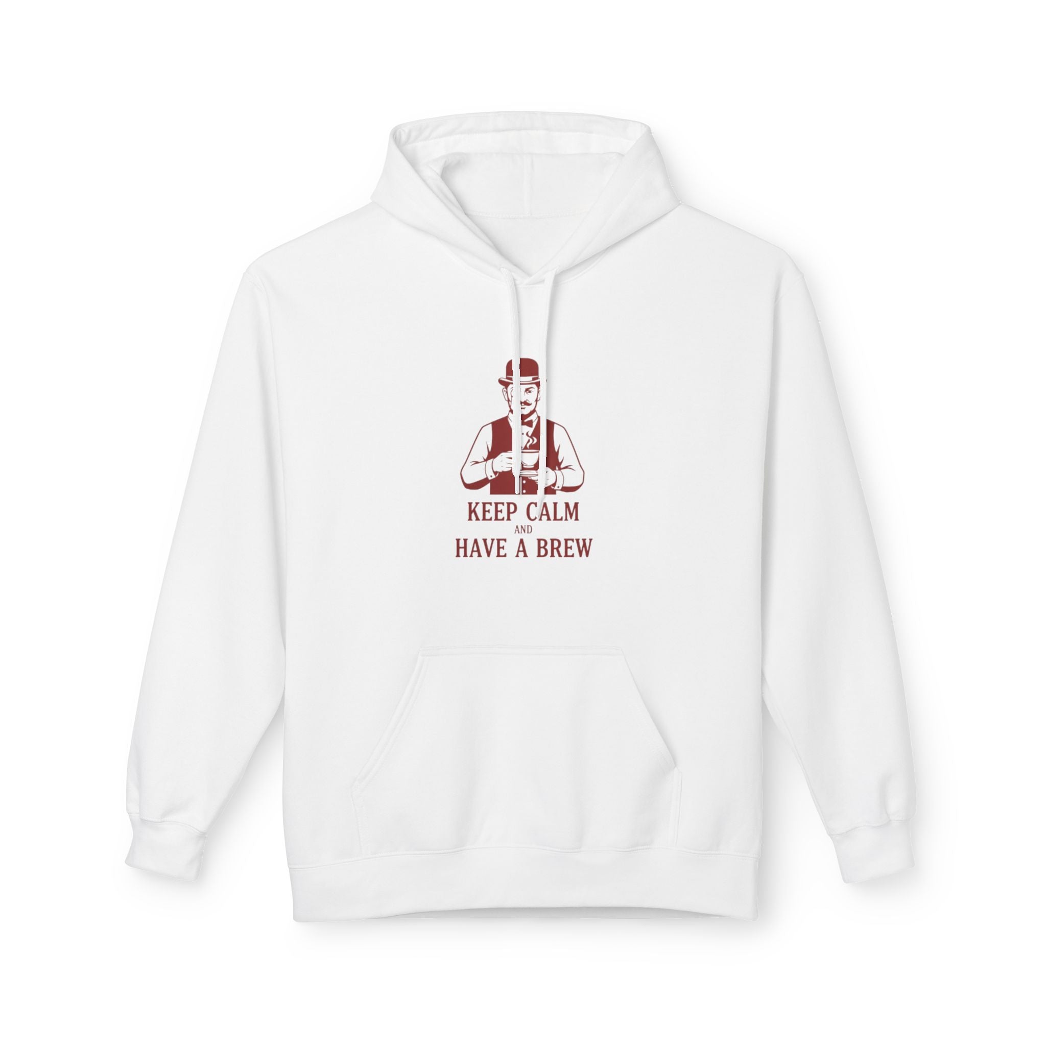 Coffee Lover Hoodie — "Keep Calm Have a Brew" Vintage Barista Sweatshirt