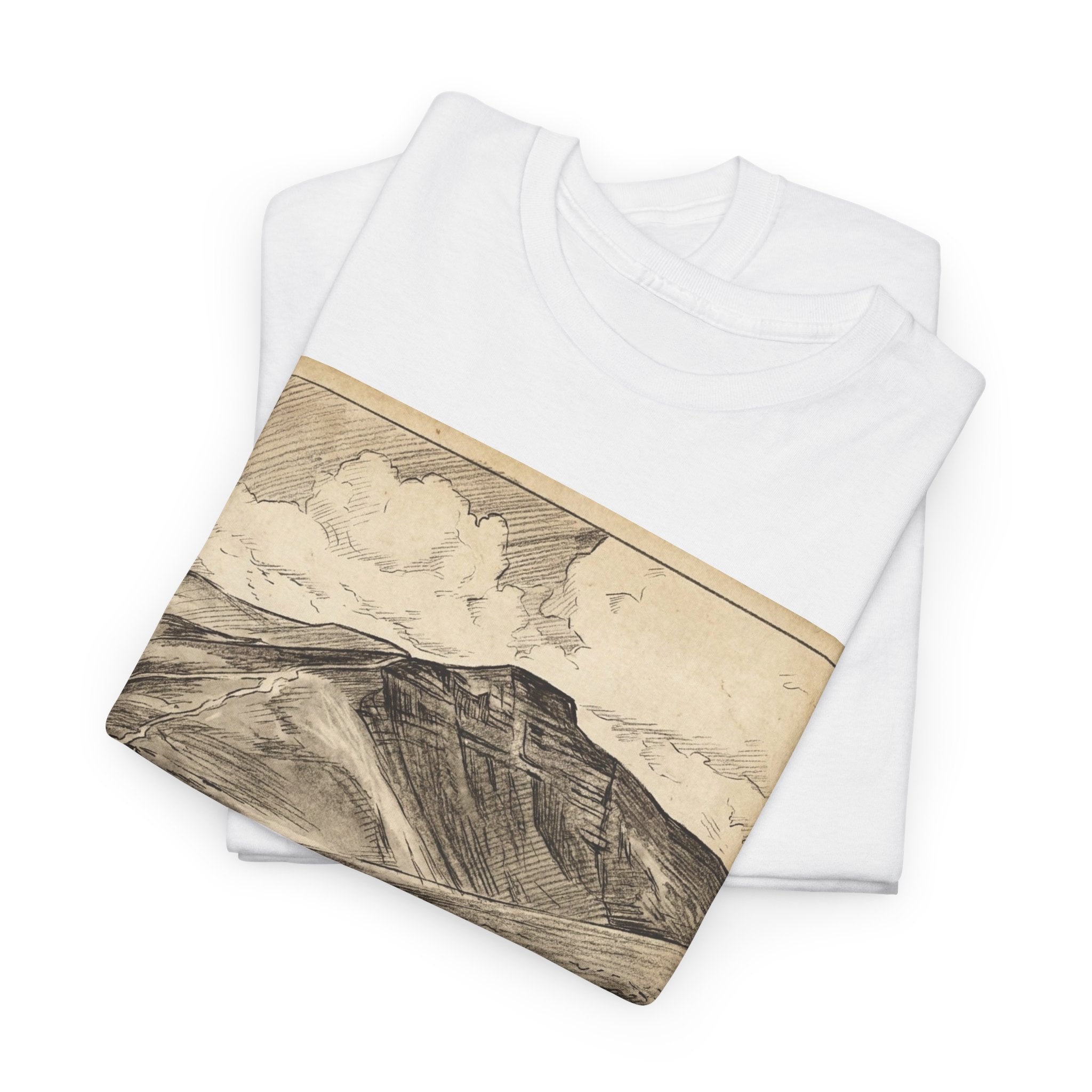 Pen y Fan Summit Coordinates T-Shirt — Vintage Mountain Peak Tee