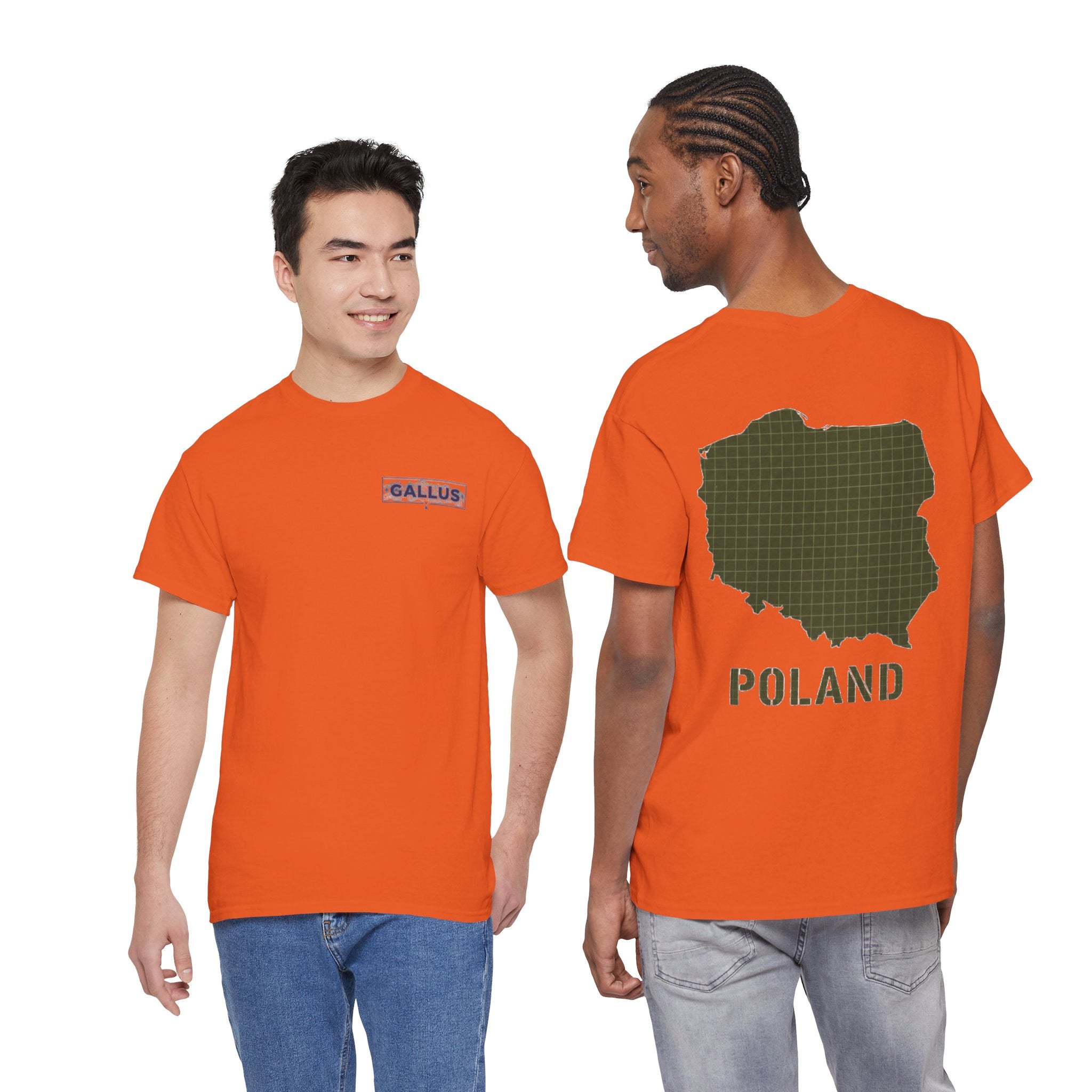 Poland Map Tee — Military Grid Map Graphic T-Shirt