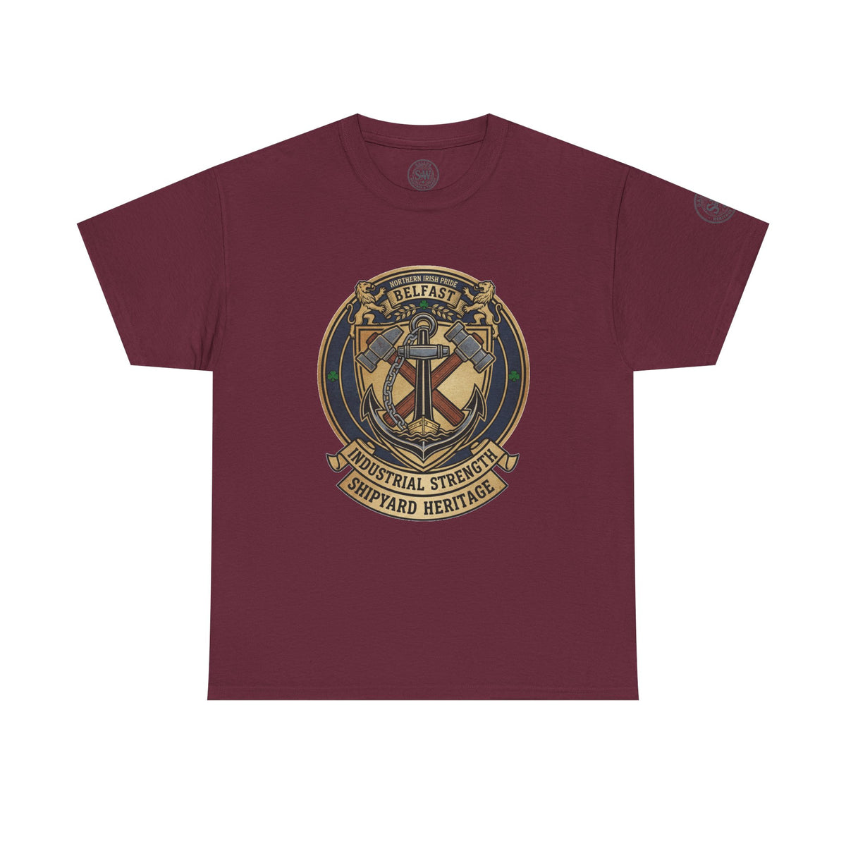 Belfast Shipyard Heritage T-Shirt — Maritime Workwear Tee — product image 6