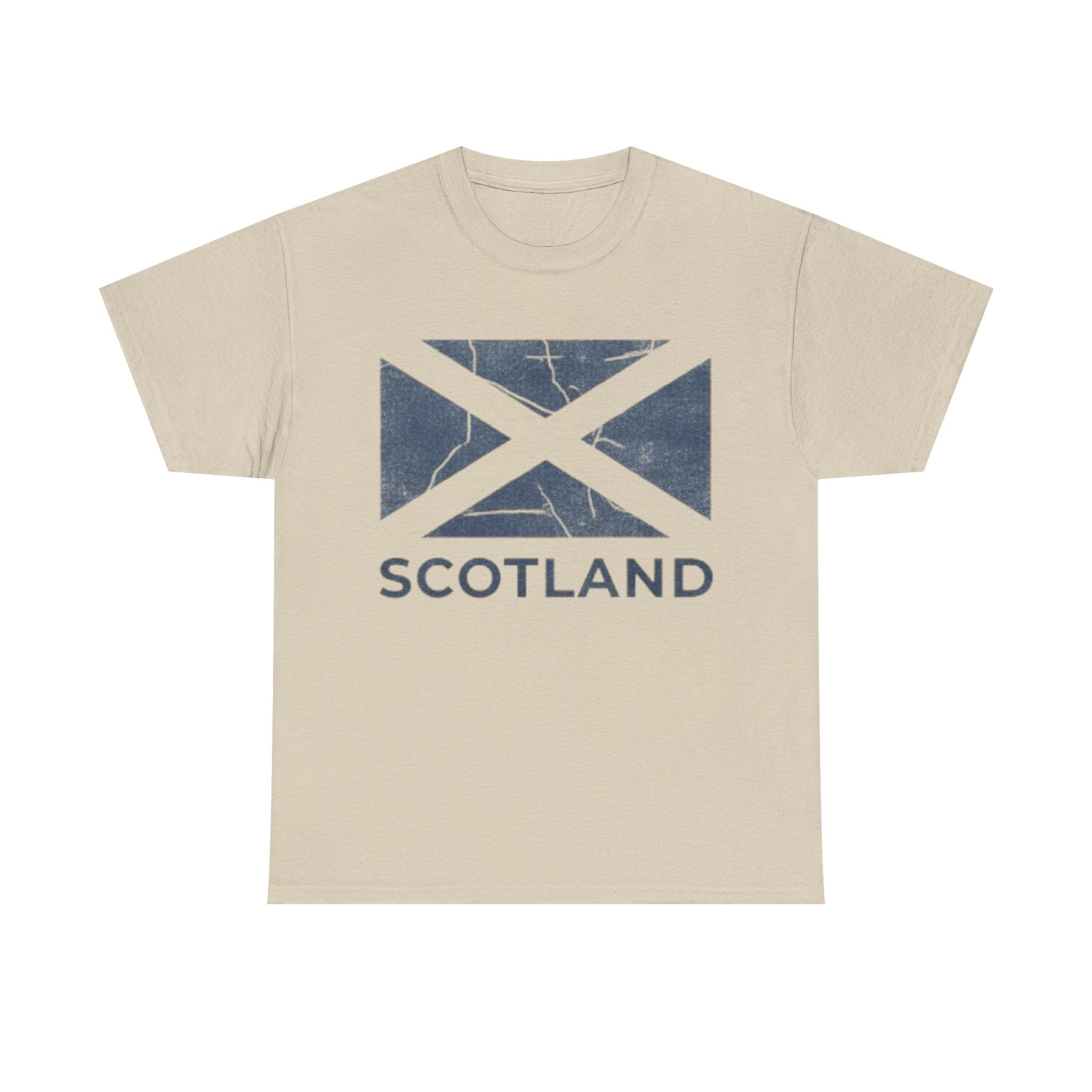 Scotland Flag T‑Shirt — Distressed Saltire Tee