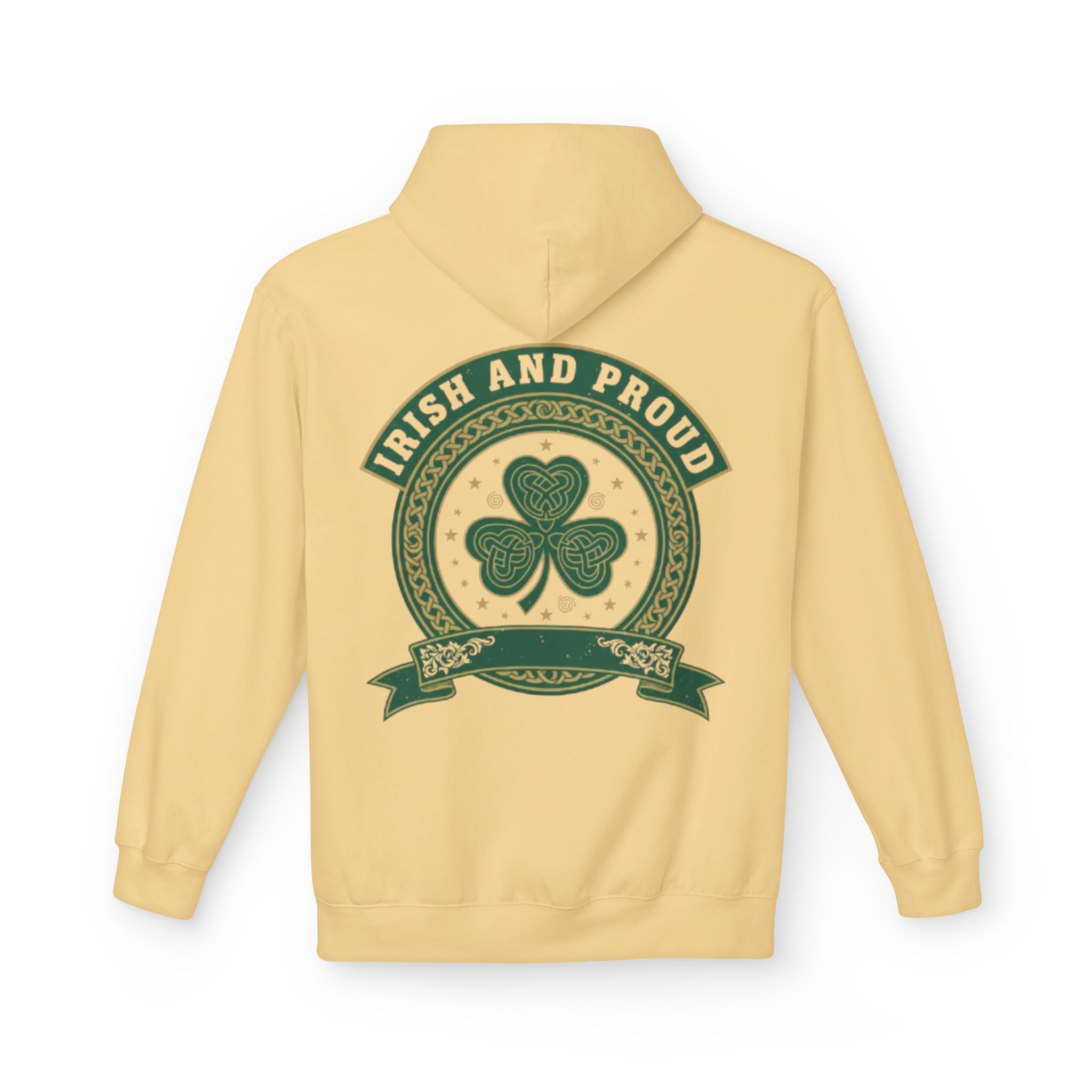 Irish and Proud Hoodie — St. Patrick’s Shamrock Graphic Pullover