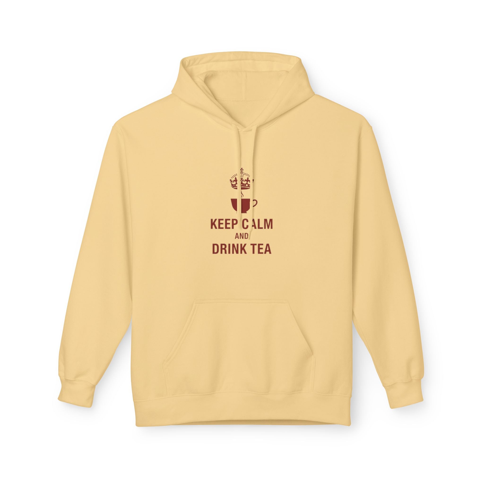 Keep Calm and Drink Tea Hoodie - Cozy Tea Lover Pullover