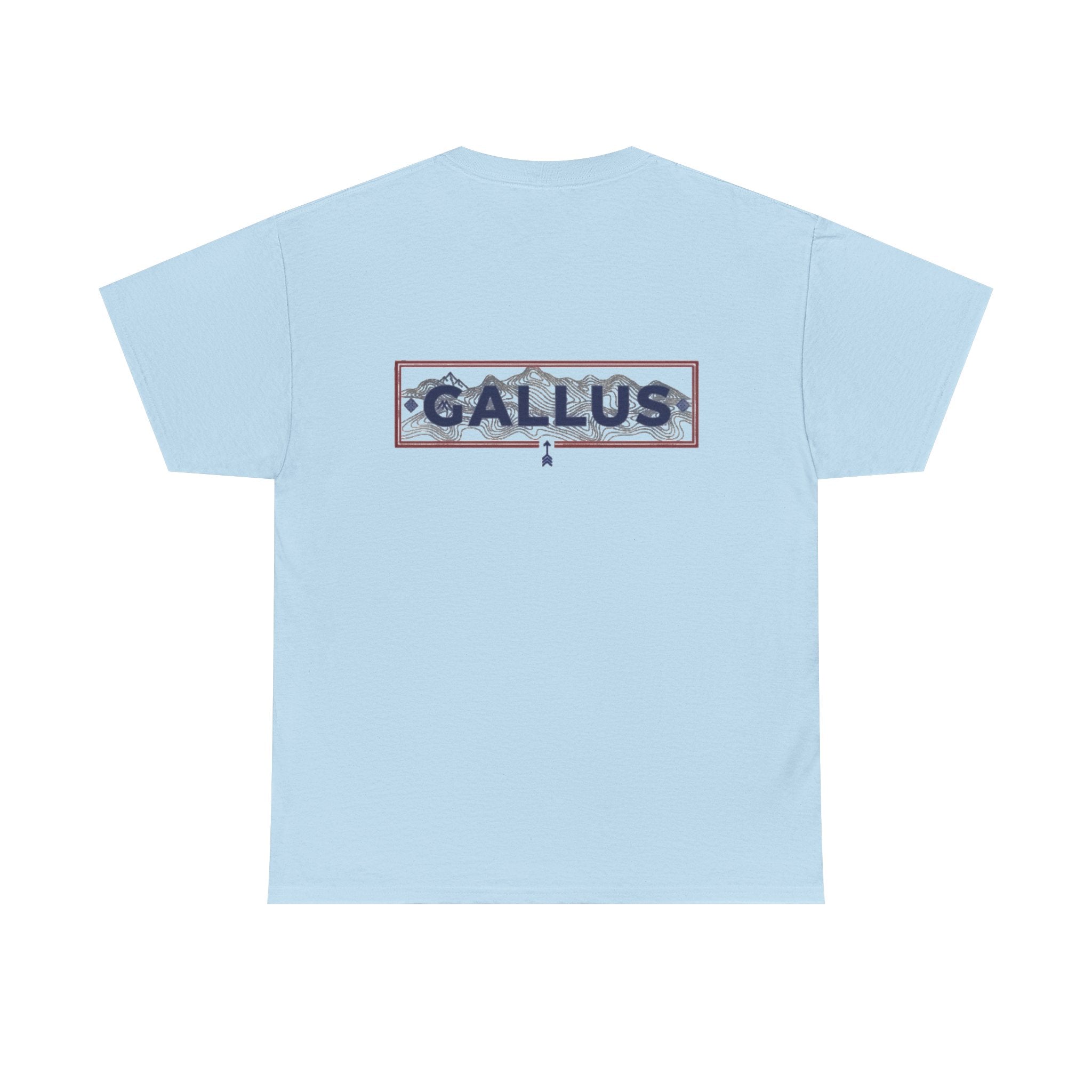 Gallus Logo T-Shirt — Minimal Retro Chest & Back Graphic Tee