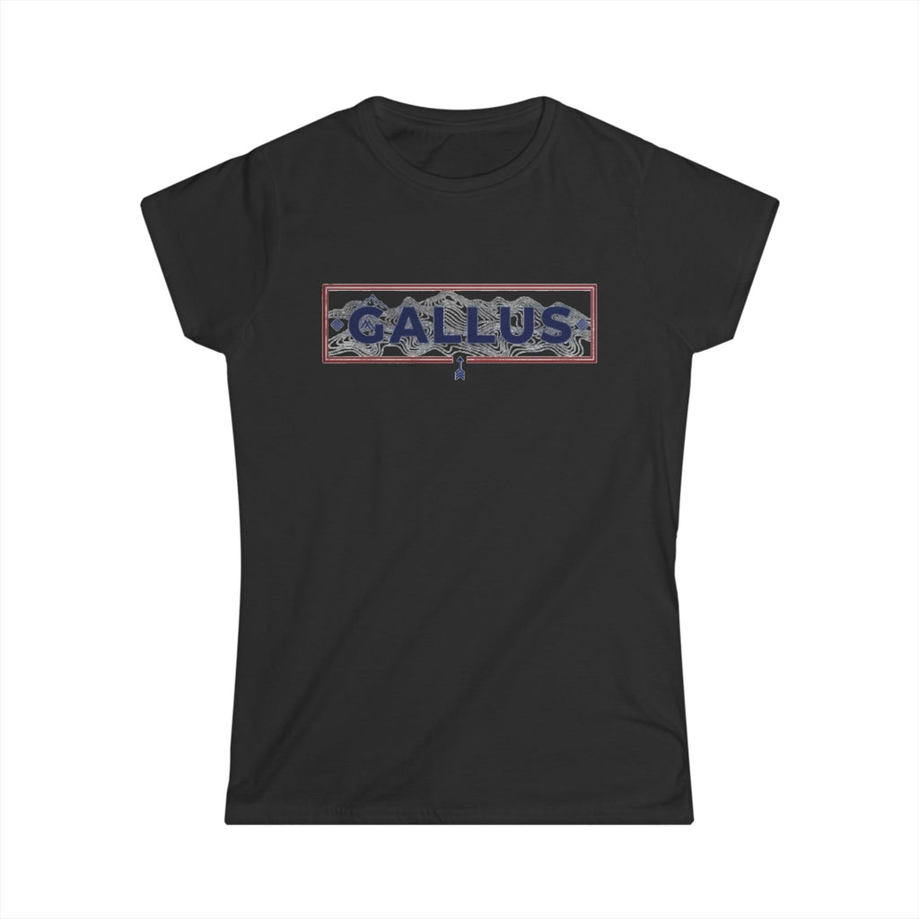 Spain Map Womens Tee — Gallus Logo Travel T‑Shirt