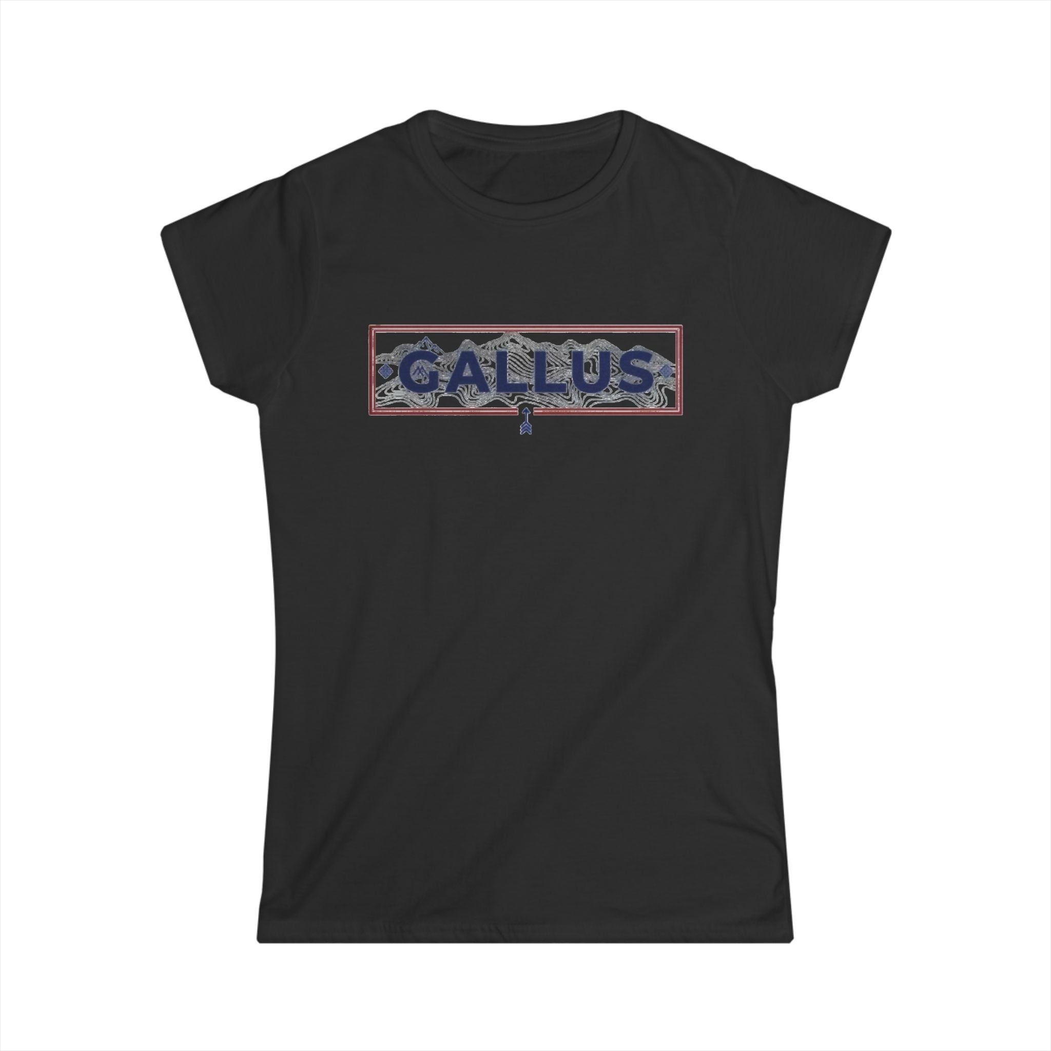 Spain Map Womens Tee — Gallus Logo Travel T‑Shirt