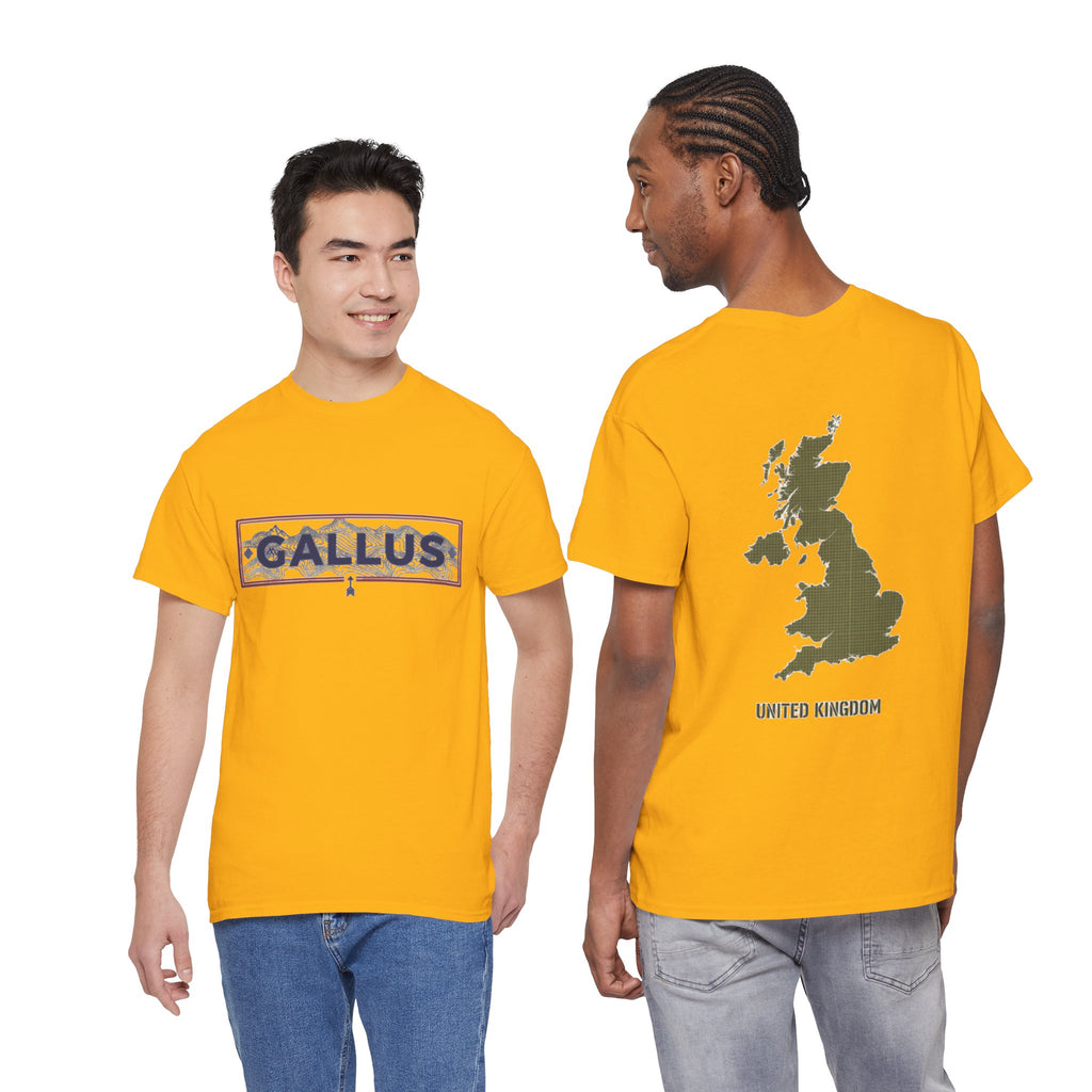 United Kingdom Map Tee — "GALLUS" Streetwear Graphic T-Shirt