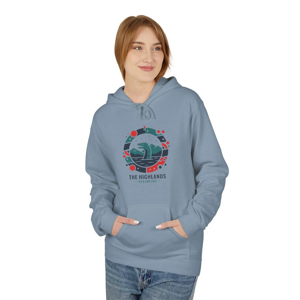 Highlands Mountain Hoodie — Scenic Retro Adventure Pullover