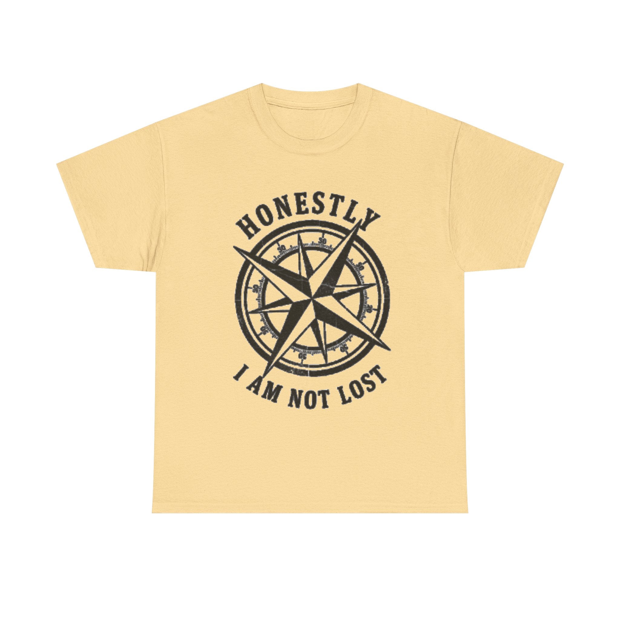 Honestly I Am Not Lost Compass T-Shirt — Adventure Travel Tee