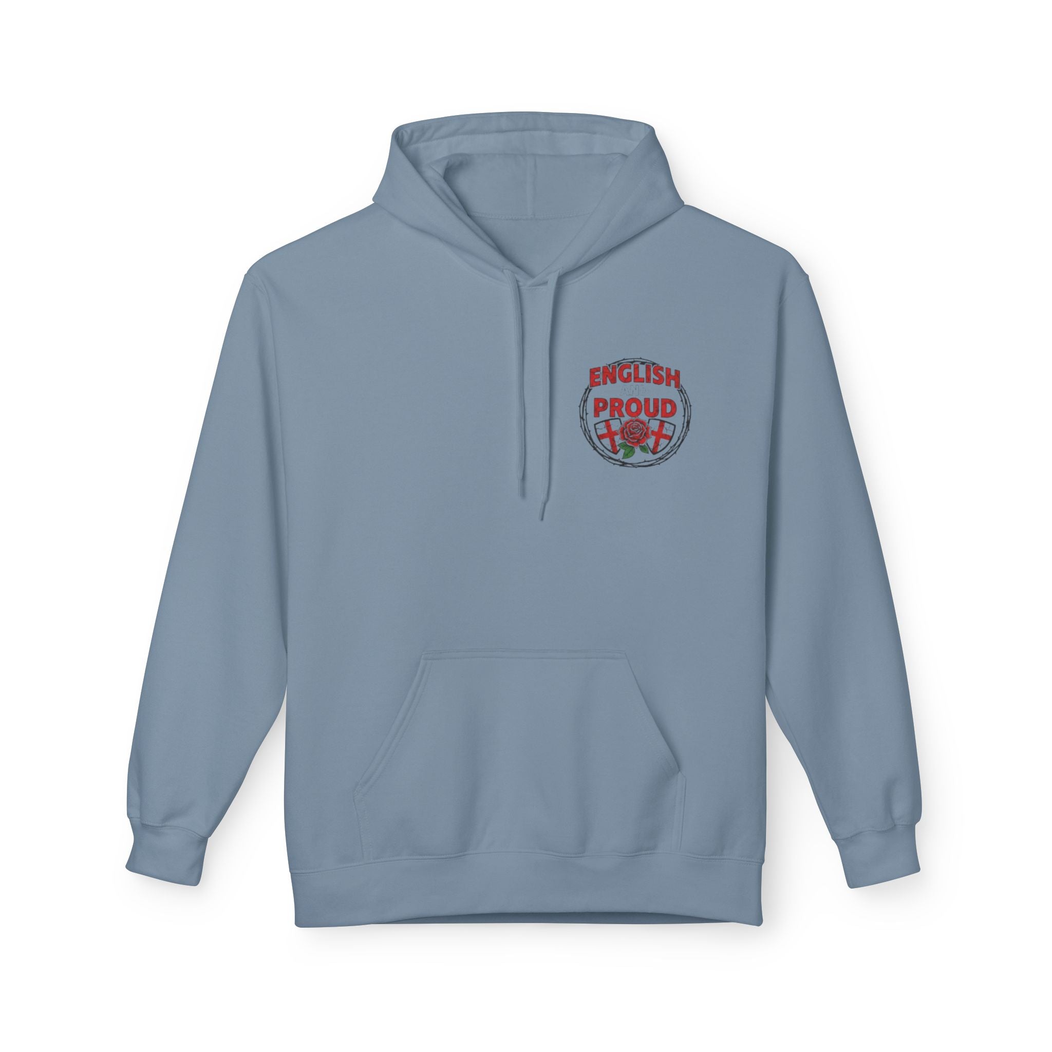 England Rose Hoodie – Vintage Floral Emblem Pullover