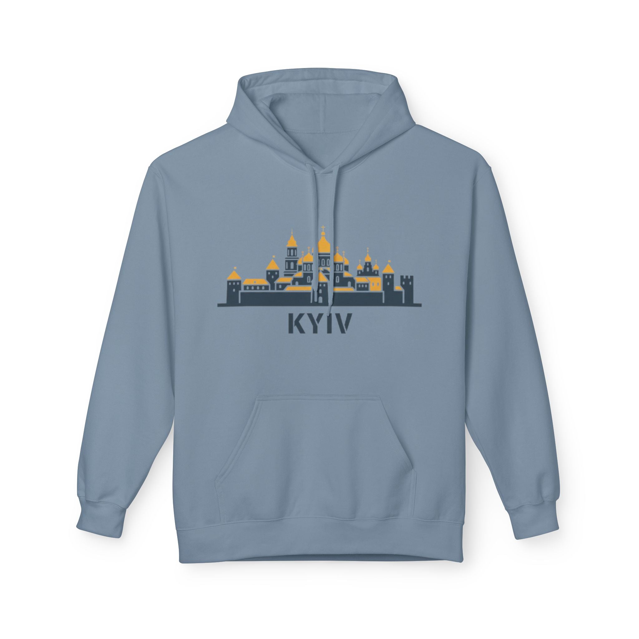 Kyiv Skyline Hoodie — Minimal Cityscape Ukraine Pride Sweatshirt