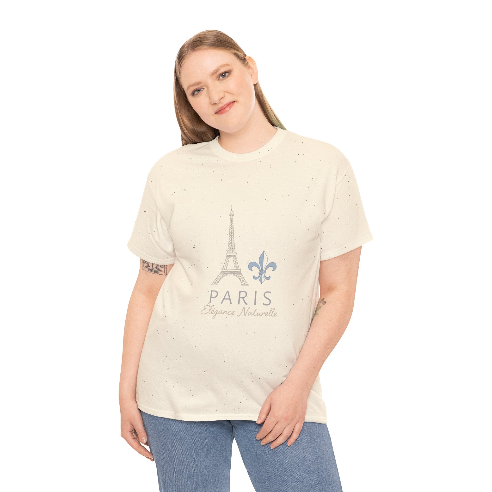 Paris Eiffel Tower Tee – 'Paris Élégance Naturelle' Graphic T-Shirt