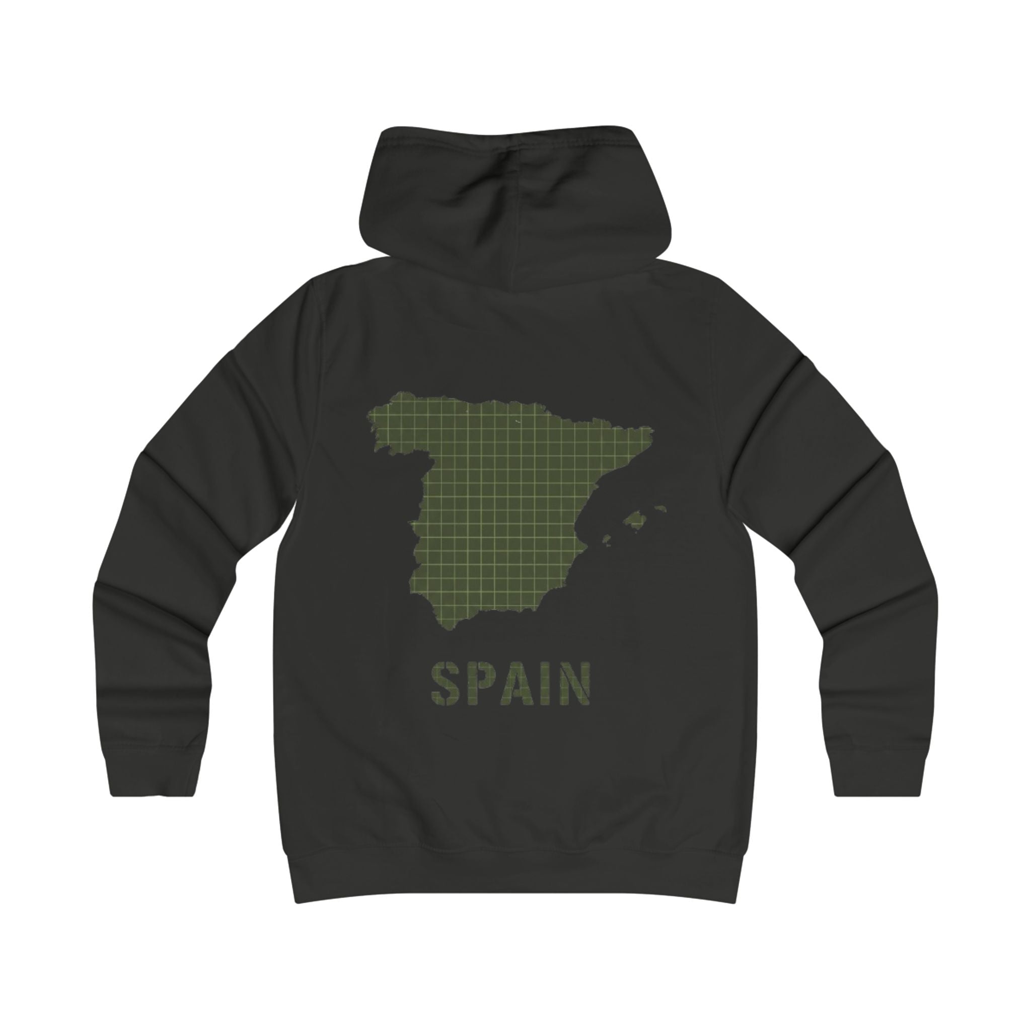 Spain Map College Hoodie — Gallus Vintage Campus Pullover