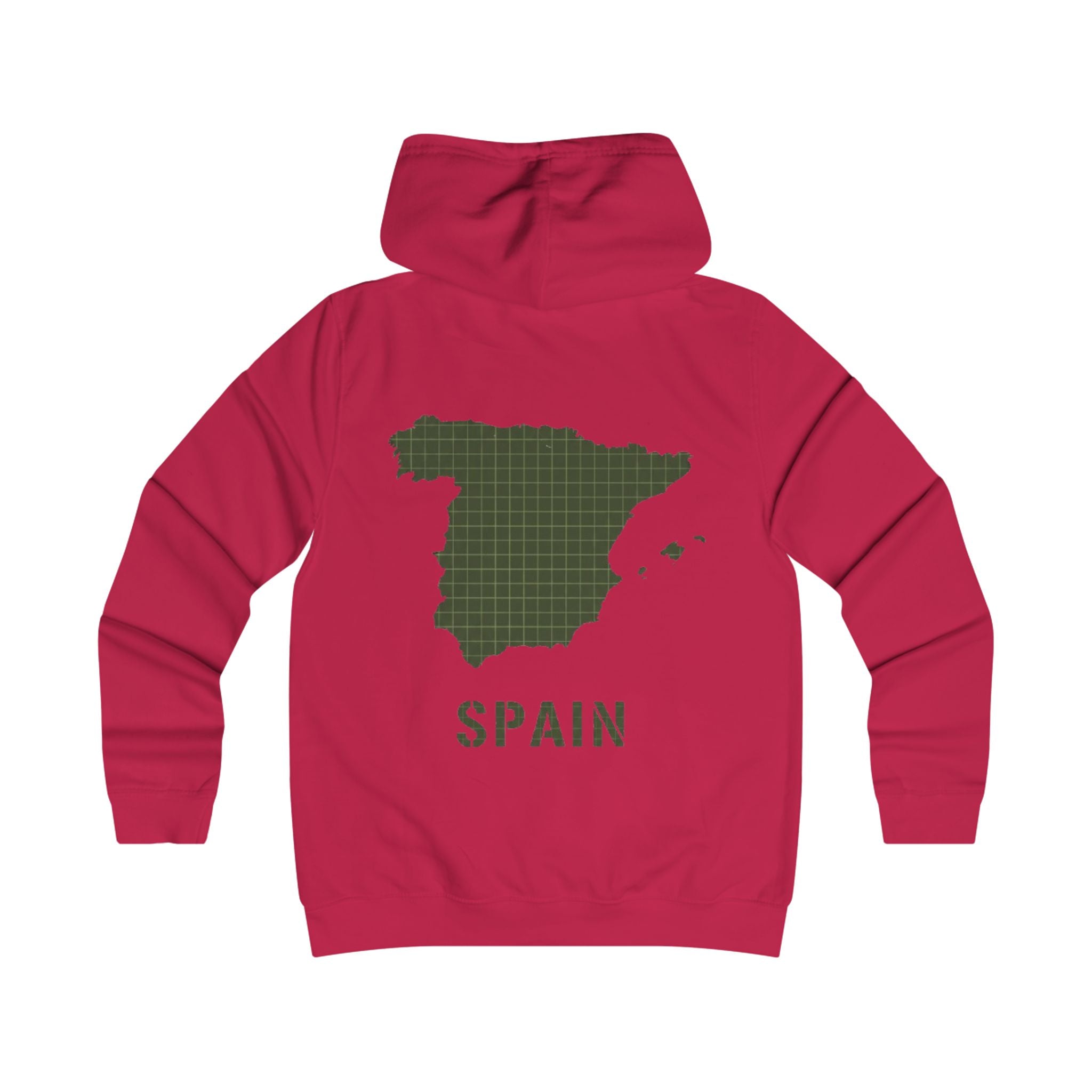 Spain Map College Hoodie — Gallus Vintage Campus Pullover