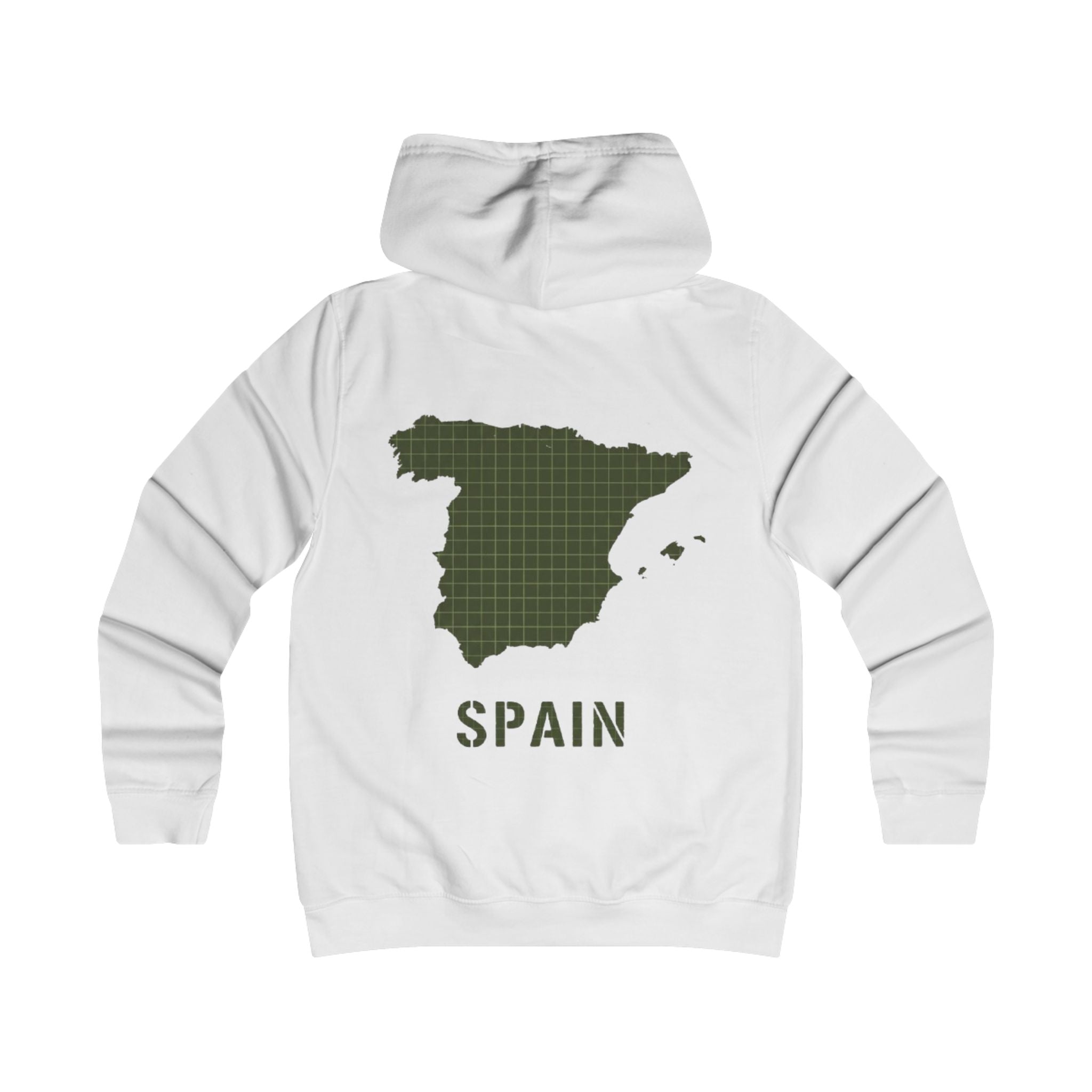 Spain Map College Hoodie — Gallus Vintage Campus Pullover