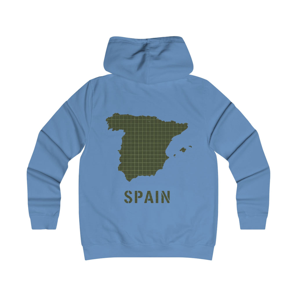 Spain Map College Hoodie — Gallus Vintage Campus Pullover
