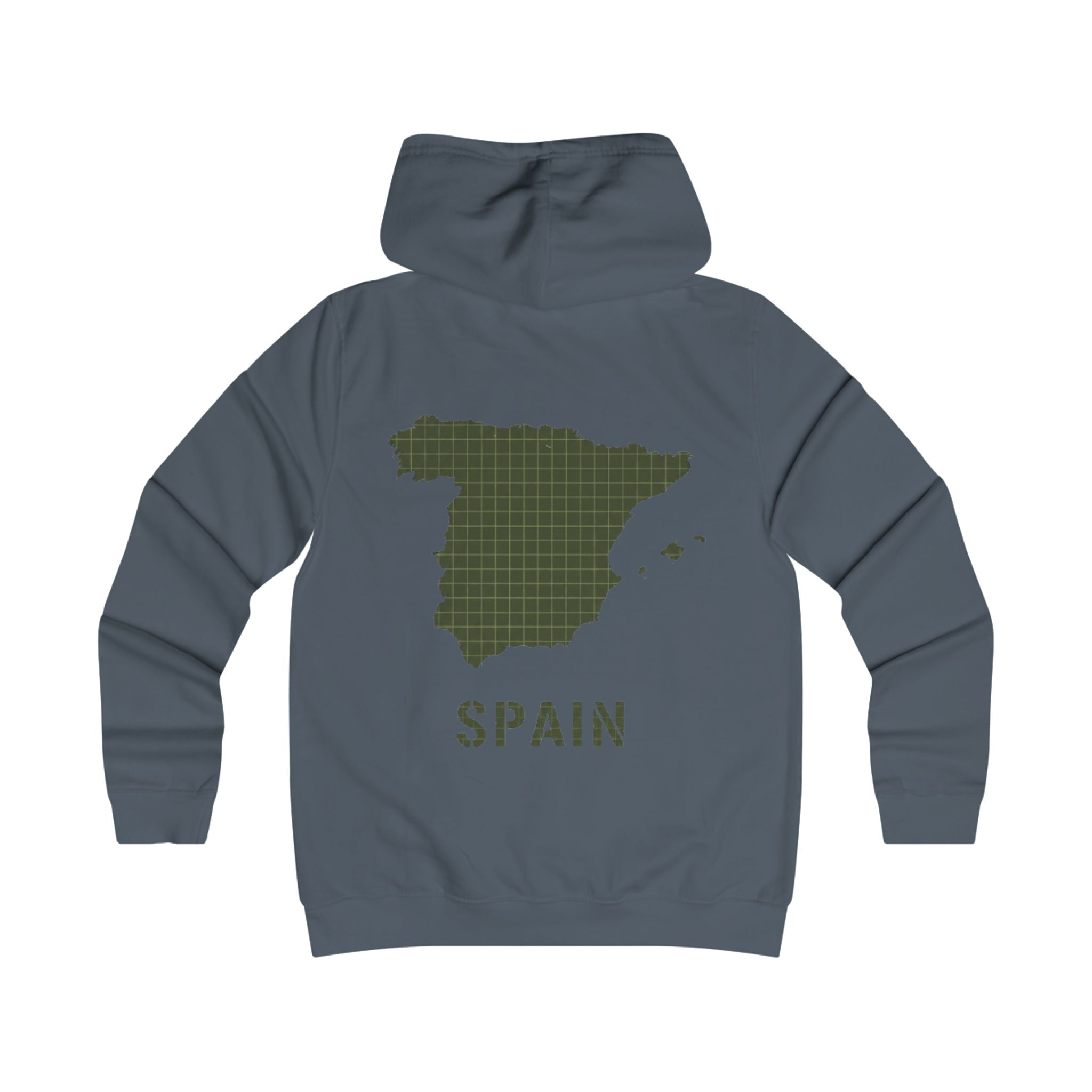 Spain Map College Hoodie — Gallus Vintage Campus Pullover