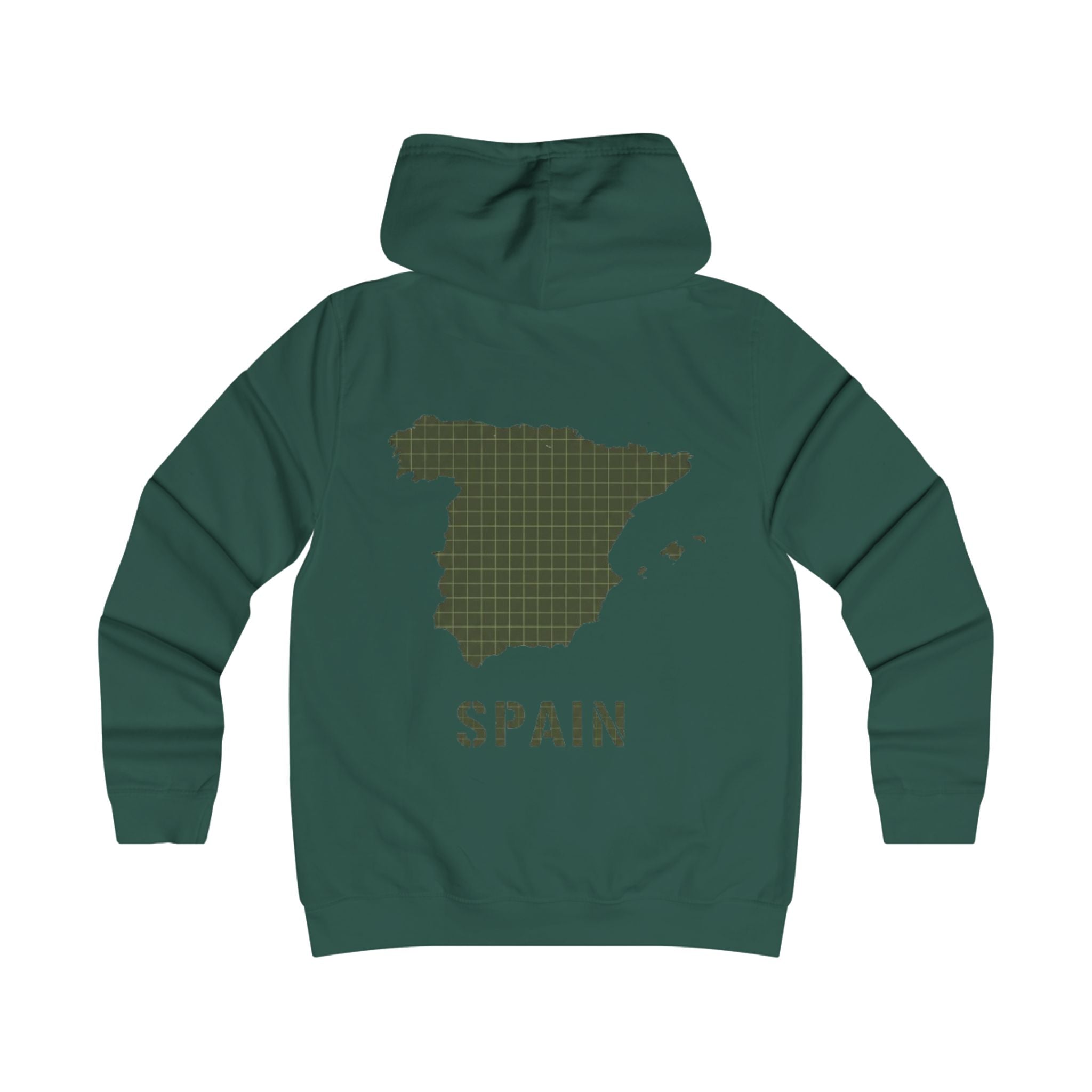Spain Map College Hoodie — Gallus Vintage Campus Pullover