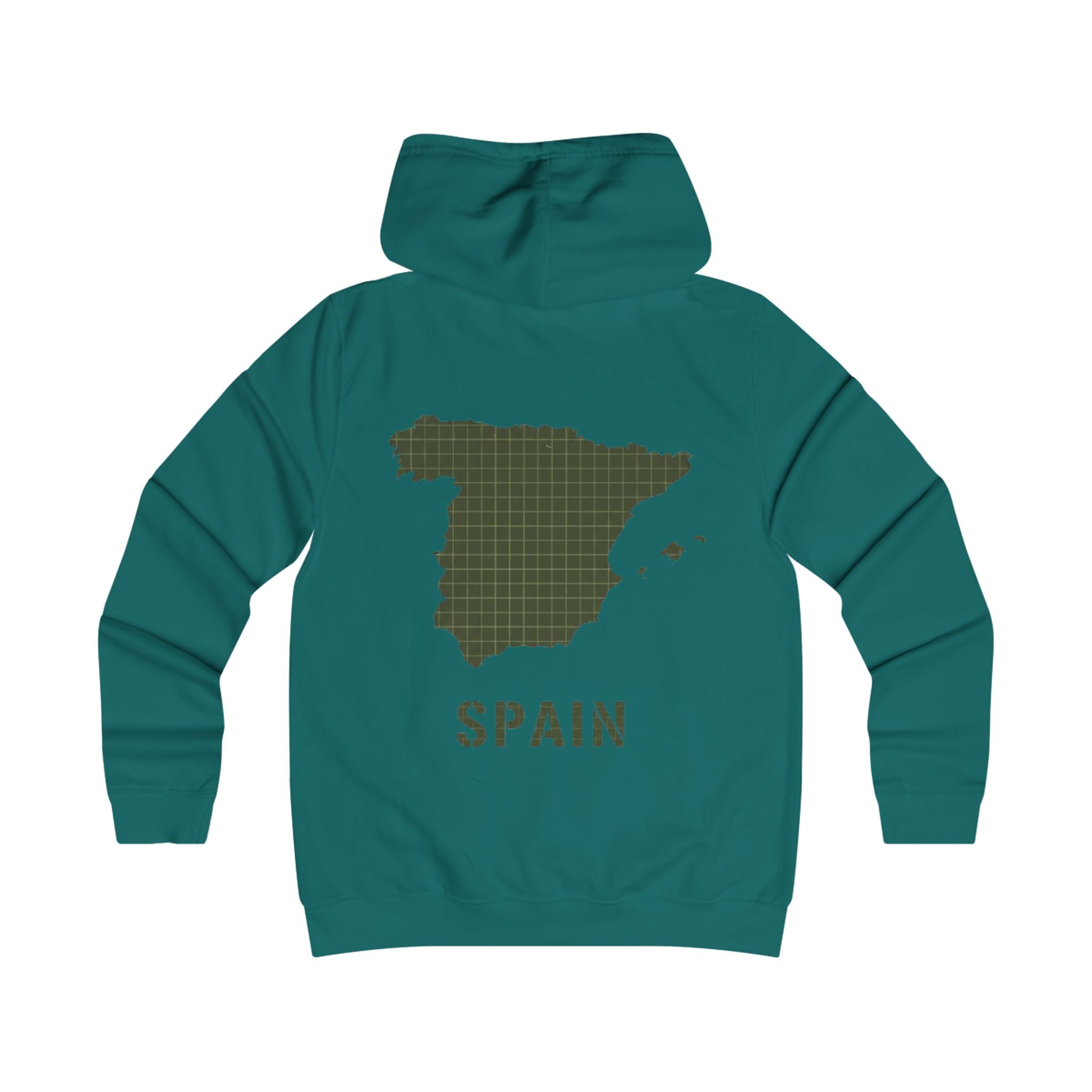 Spain Map College Hoodie — Gallus Vintage Campus Pullover