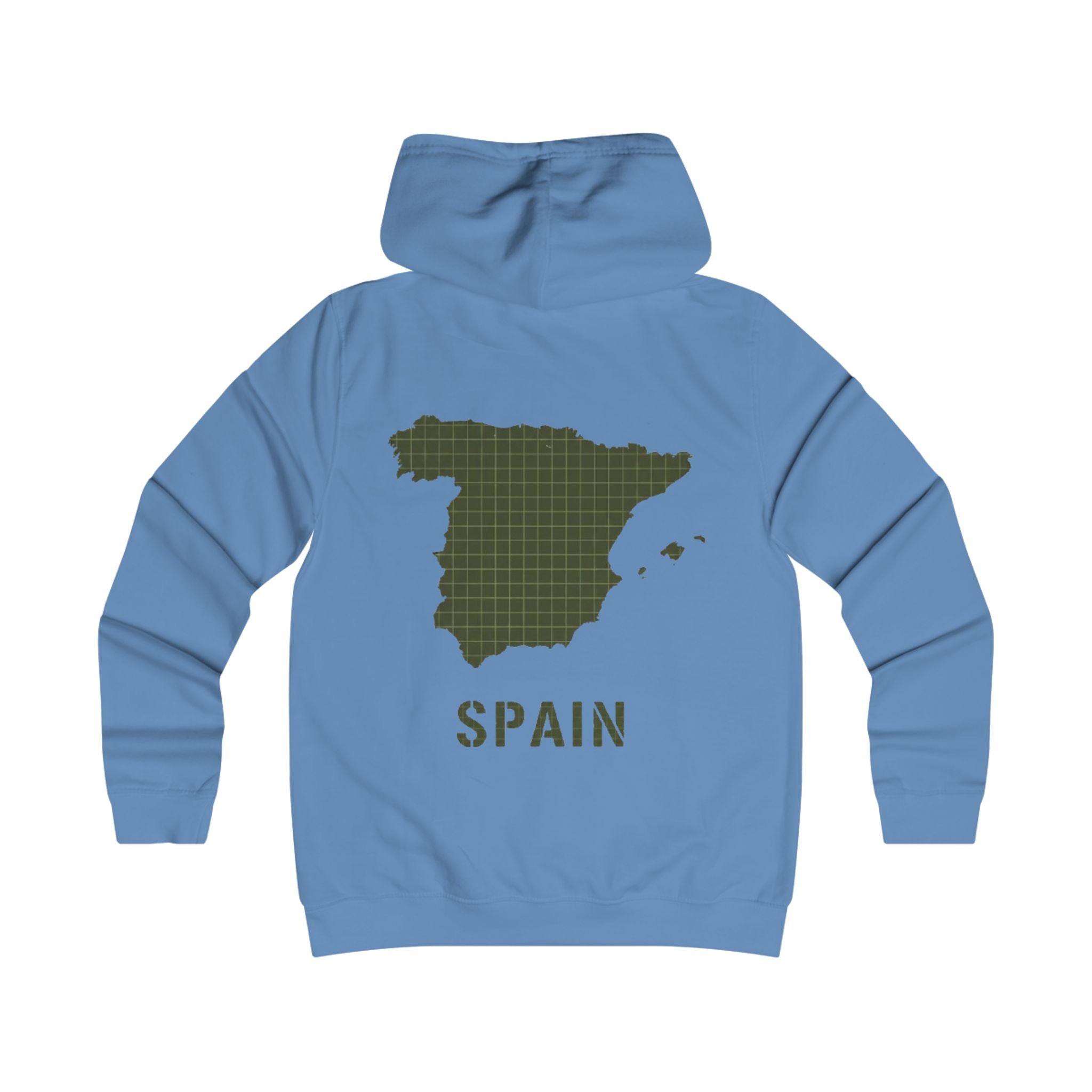 Spain Map College Hoodie — Gallus Vintage Campus Pullover